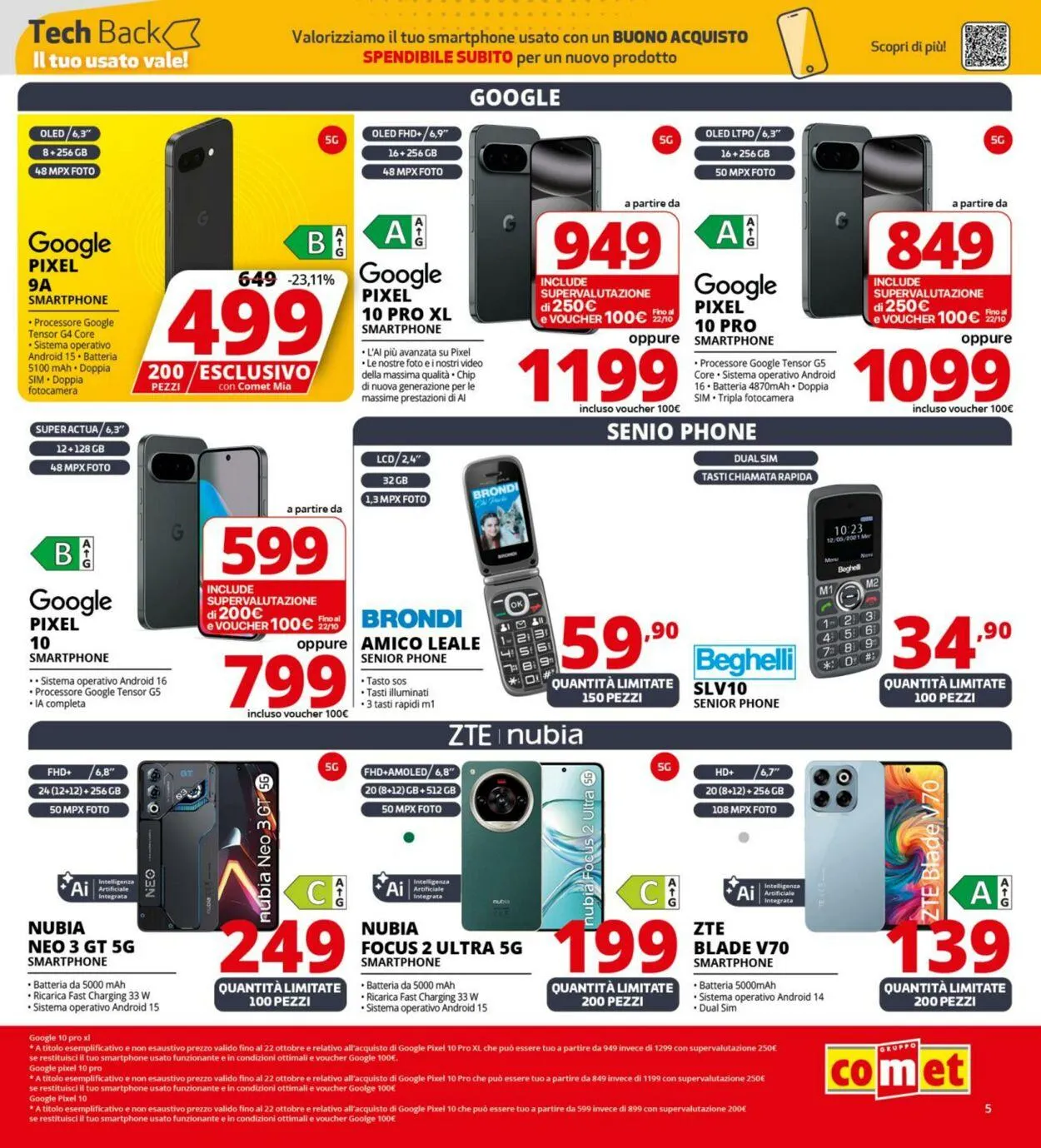 Comet Volantino attuale da 9 ottobre a 22 ottobre di 2025 - Pagina del volantino 5