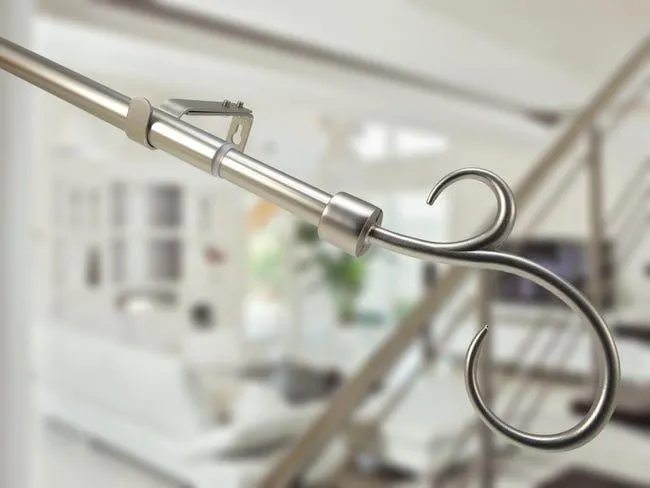 Kit bastone per tenda estensibile da 160 a 300 cm Asia in acciaio nichel satinato Ø 19 mm Vedi i dettagli del prodotto