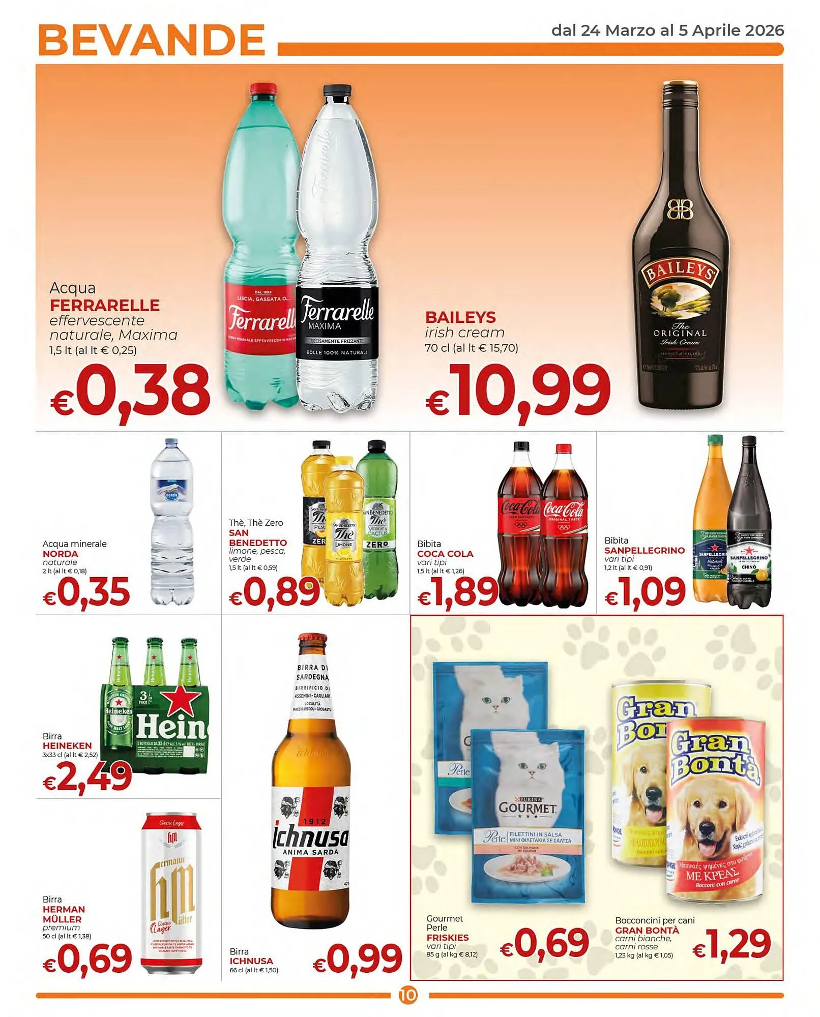 Volantino Supermercati Nonna Isa da 24 marzo a 5 aprile di 2026 - Pagina del volantino 10