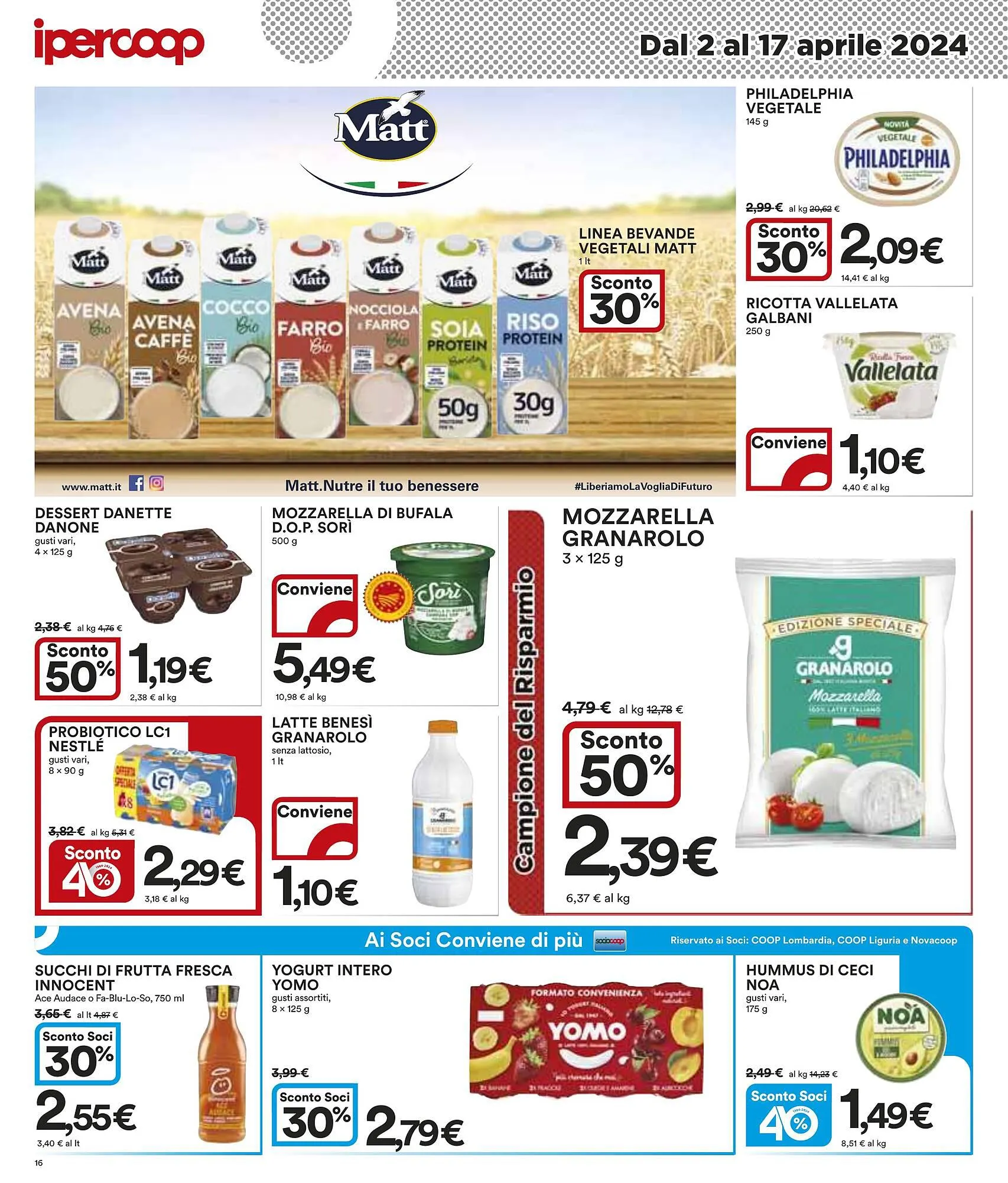 Volantino Ipercoop da 2 aprile a 17 aprile di 2024 - Pagina del volantino 16