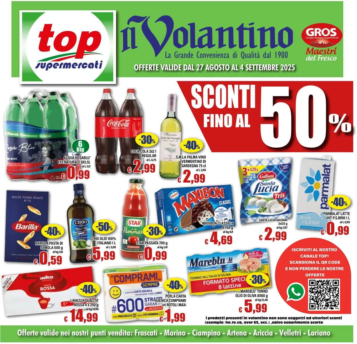 Top Supermercati Volantino attuale da 20 novembre a 4 dicembre di 2025 - Pagina del volantino 1