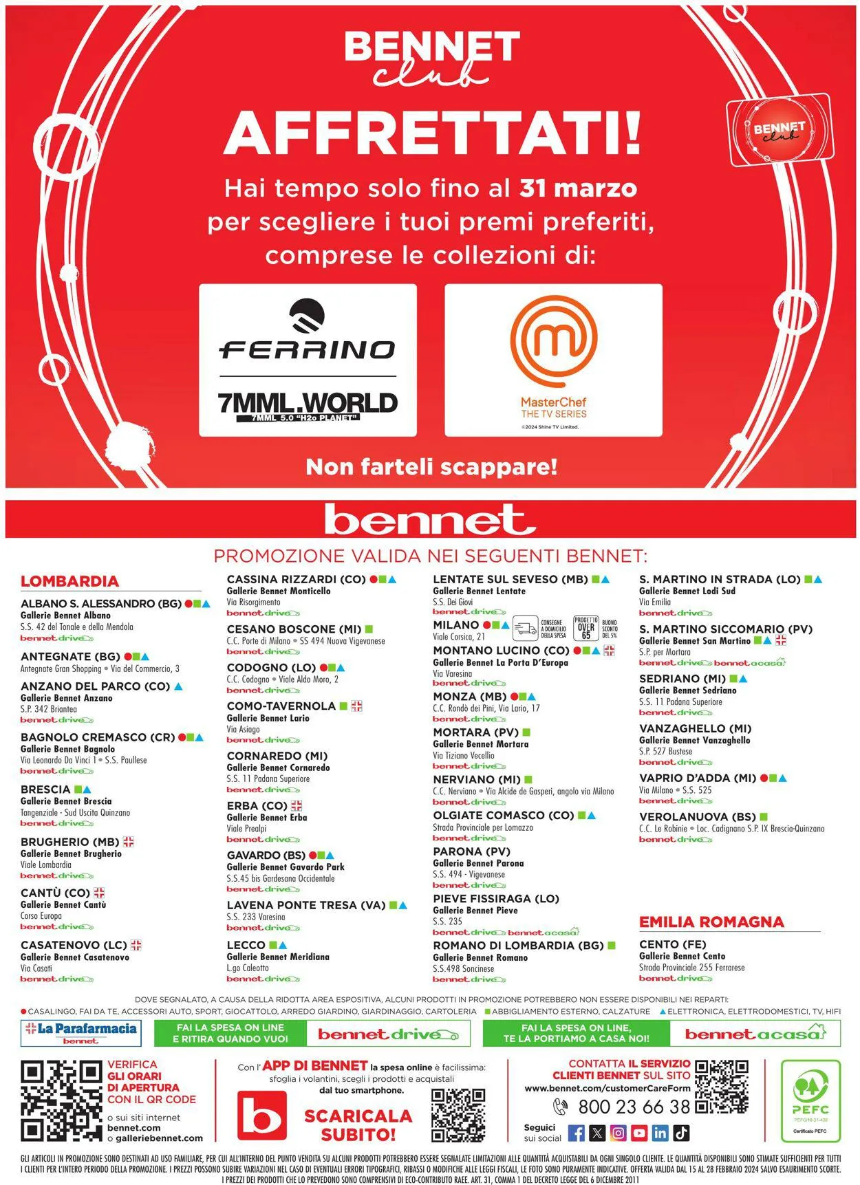 bennet Volantino attuale da 15 febbraio a 28 febbraio di 2024 - Pagina del volantino 28