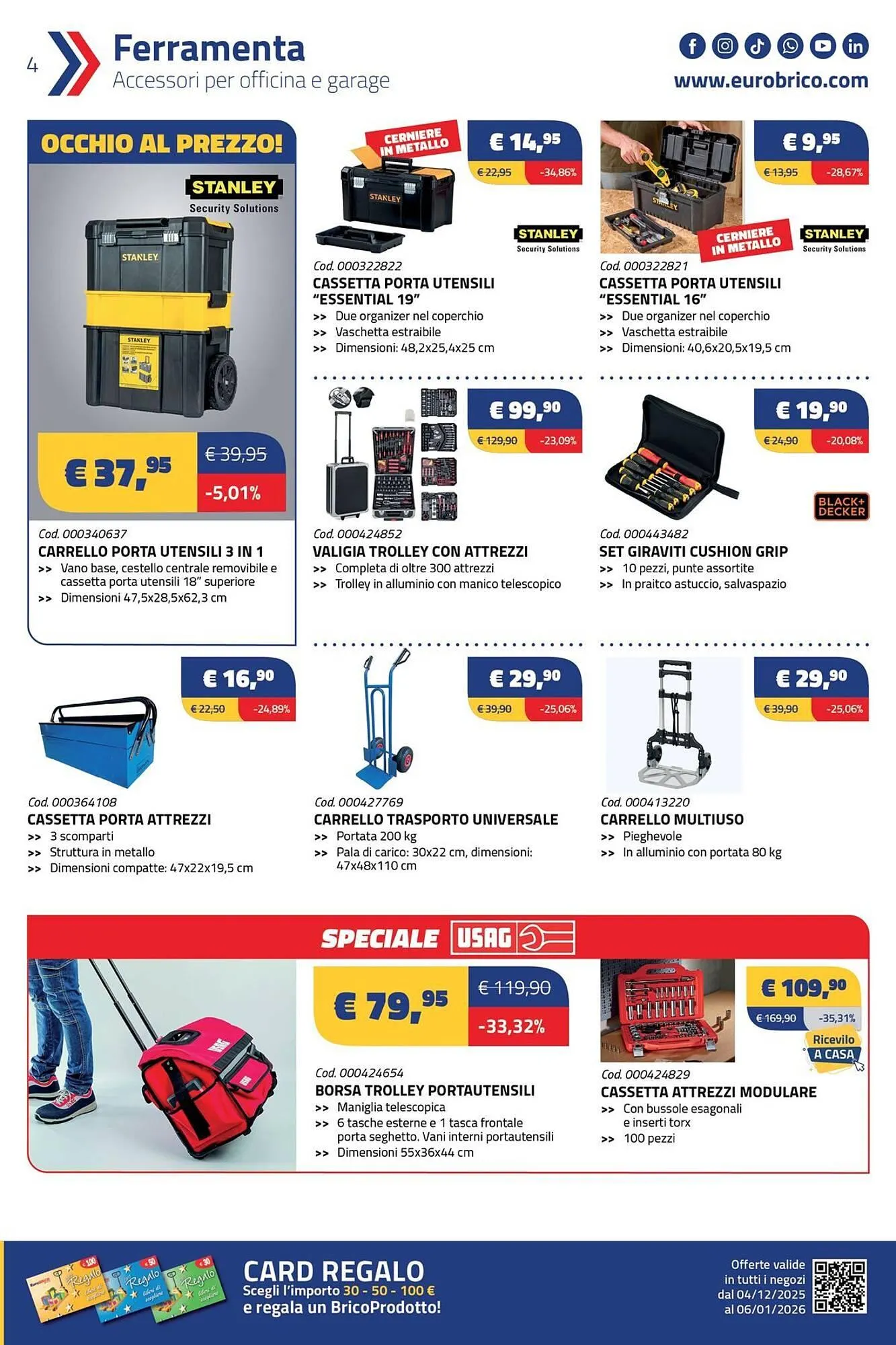 Volantino Eurobrico da 4 dicembre a 6 gennaio di 2026 - Pagina del volantino 4