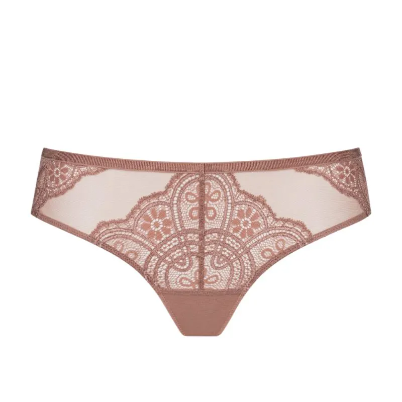 MEY-79517-529- Hipster in pizzo taglio laser Serie Stunning - Creamy Nougat