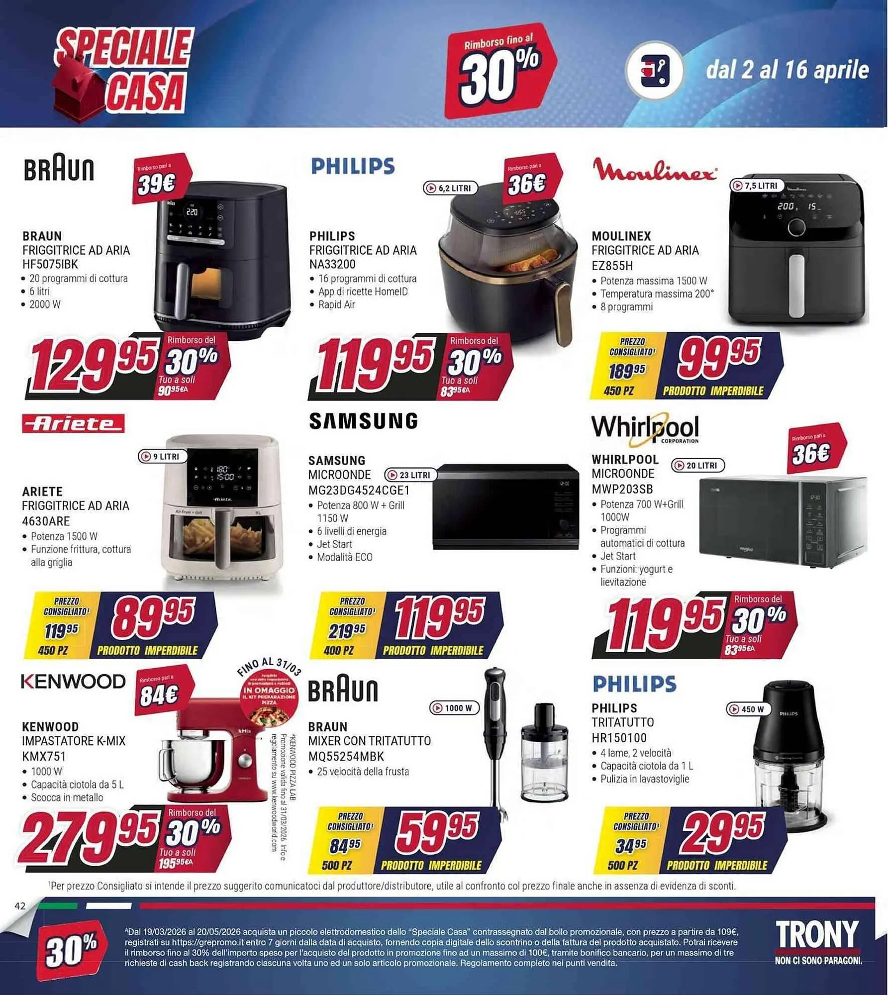 Volantino Trony da 2 aprile a 16 aprile di 2026 - Pagina del volantino 42