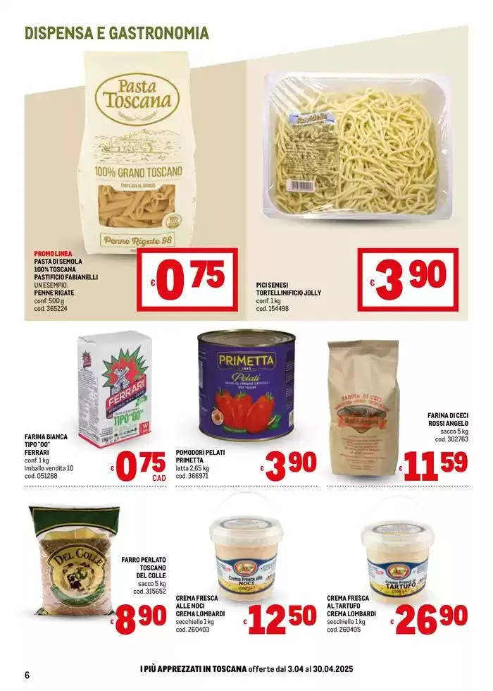 Sapori d'Italia -Toscana da 7 aprile a 30 aprile di 2025 - Pagina del volantino 6