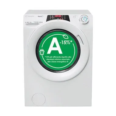 Candy RapidÓ ECO, Lavatrice 9kg, Classe A-15%, 1400 giri, Bianco, RO 496DWM7/1-S