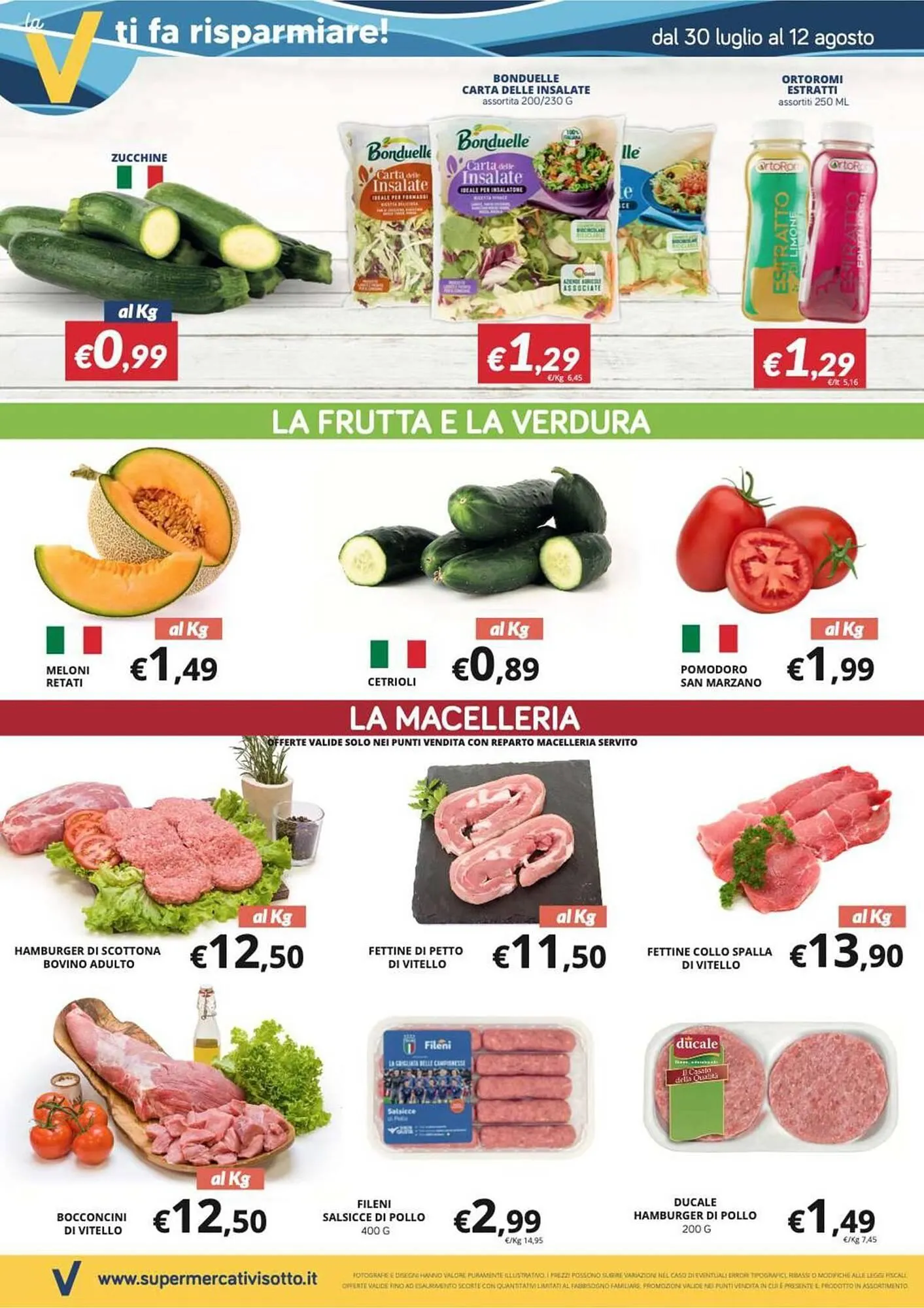 Volantino Supermercati Visotto da 30 luglio a 12 agosto di 2025 - Pagina del volantino 2