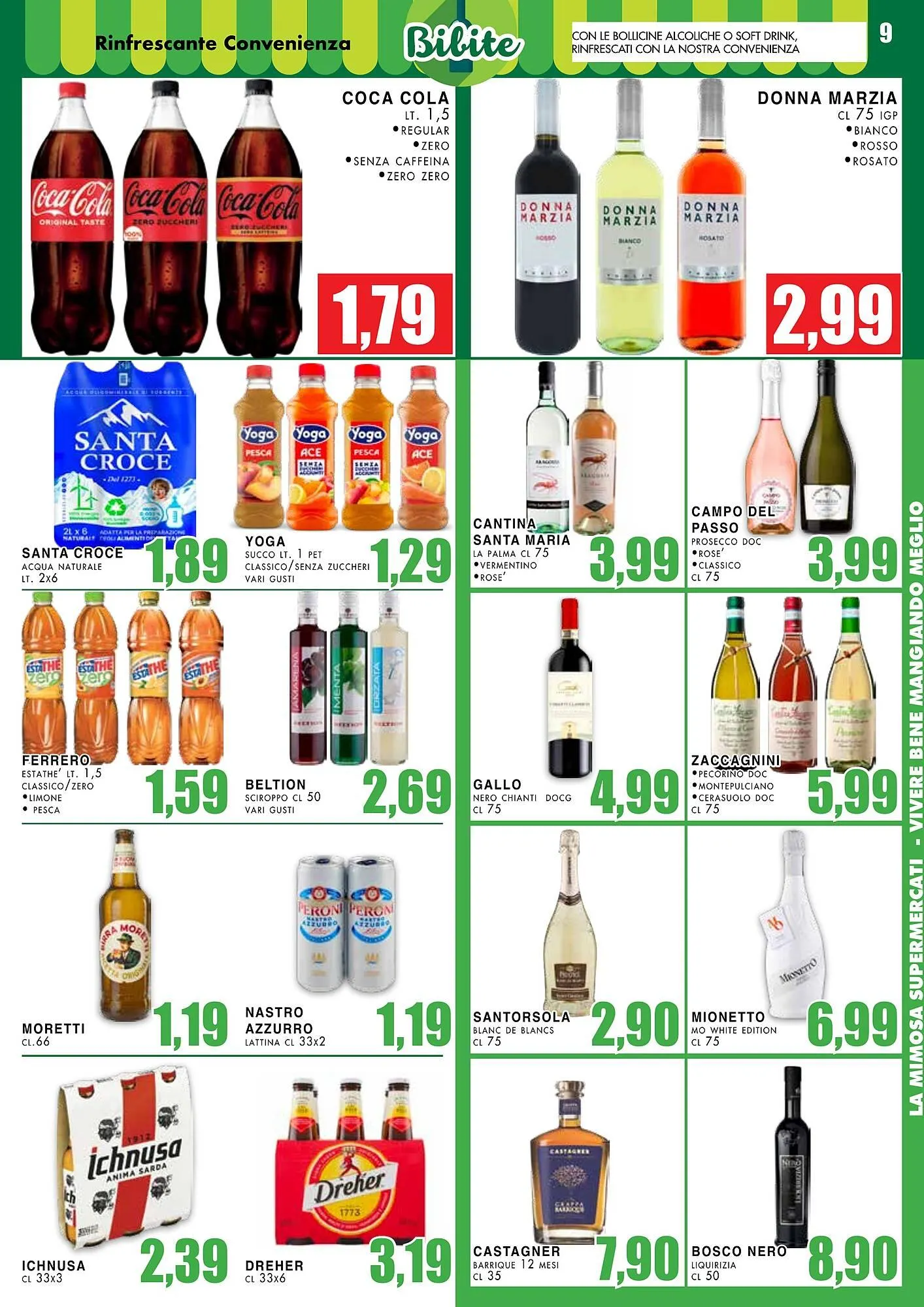 Volantino La Mimosa Supermercati da 19 maggio a 1 giugno di 2025 - Pagina del volantino 9