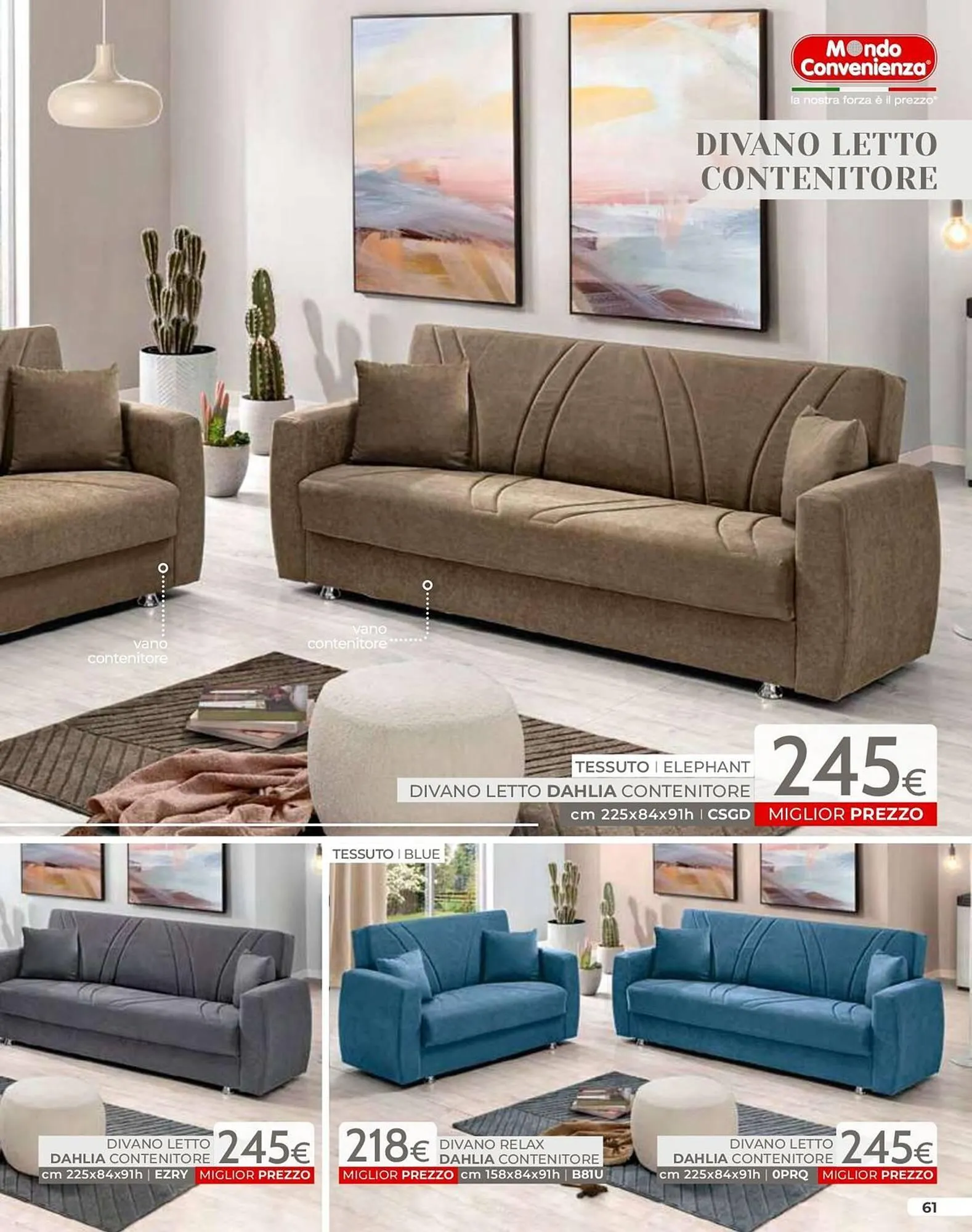 Volantino Mondo Convenienza da 1 luglio a 22 settembre di 2025 - Pagina del volantino 63