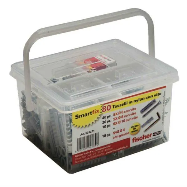 Tasselli Fischer in Nylon SmartFix 80Pz