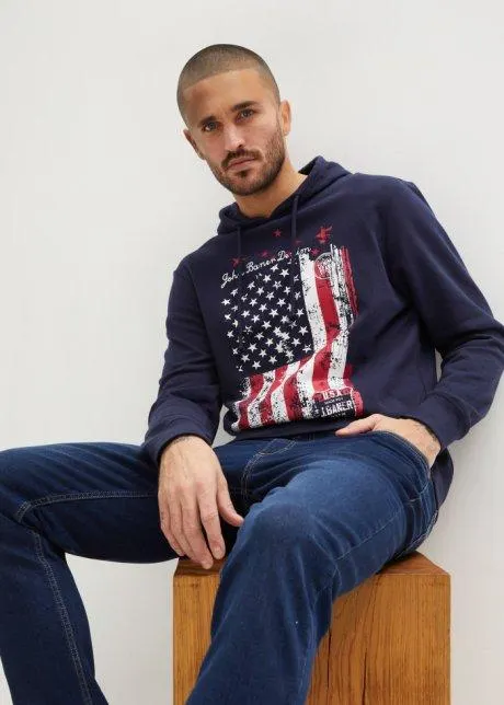 Felpa con cappuccio in cotone biologico