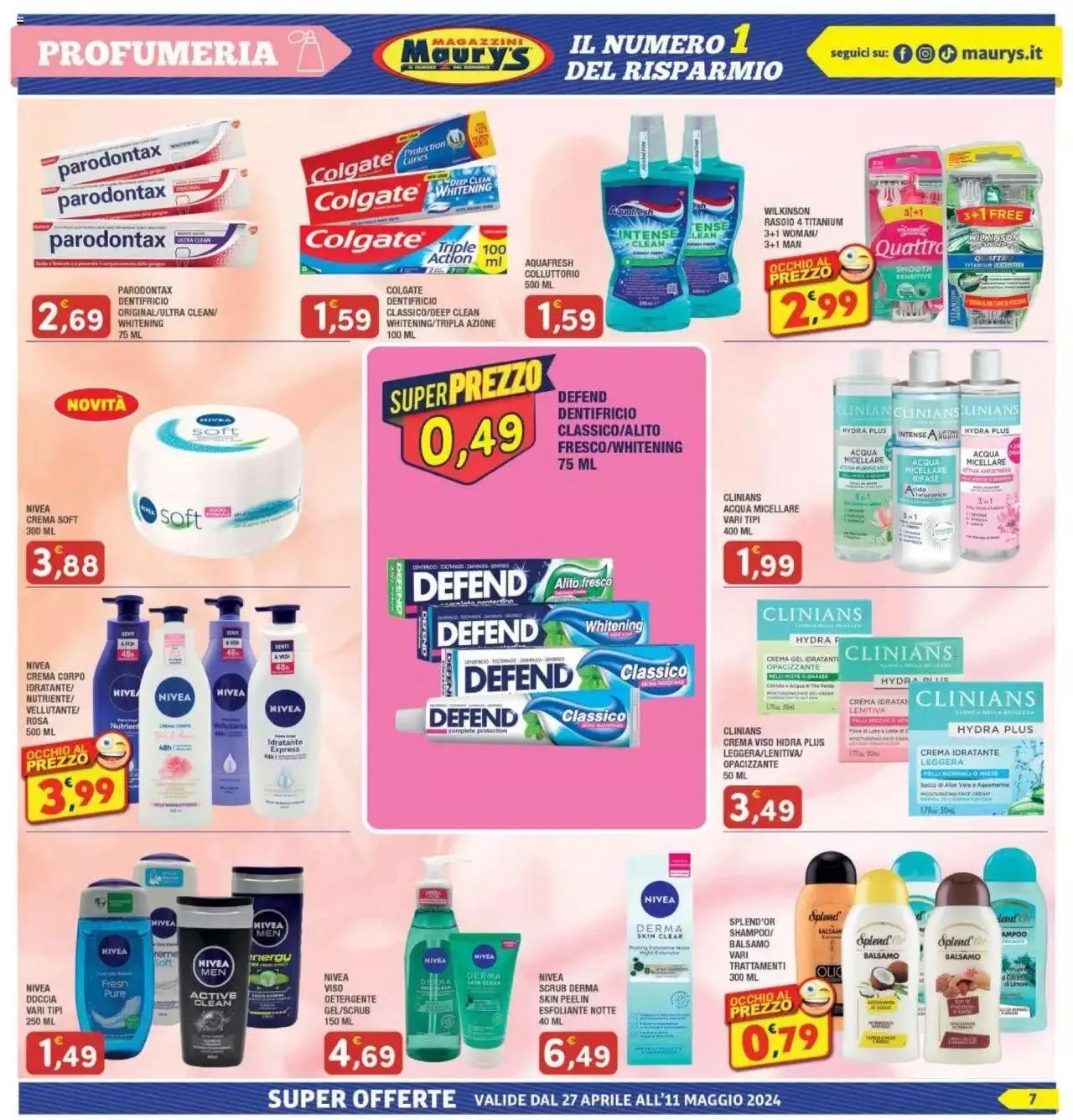 Maury's - Volantino da 27 aprile a 11 maggio di 2024 - Pagina del volantino 7