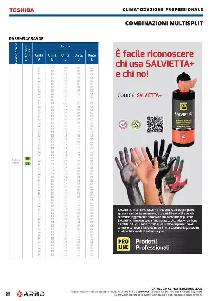 Catalogo Climatizzazione 2025 da 1 gennaio a 31 dicembre di 2025 - Pagina del volantino 86