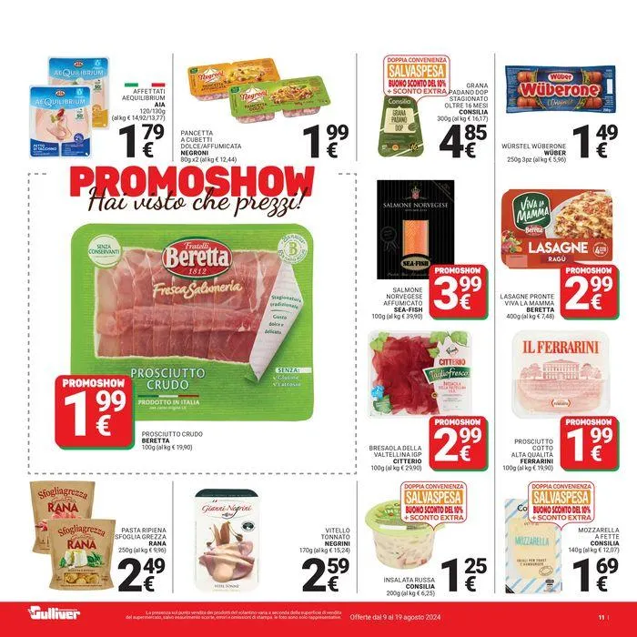 Promo show da 9 agosto a 19 agosto di 2024 - Pagina del volantino 11