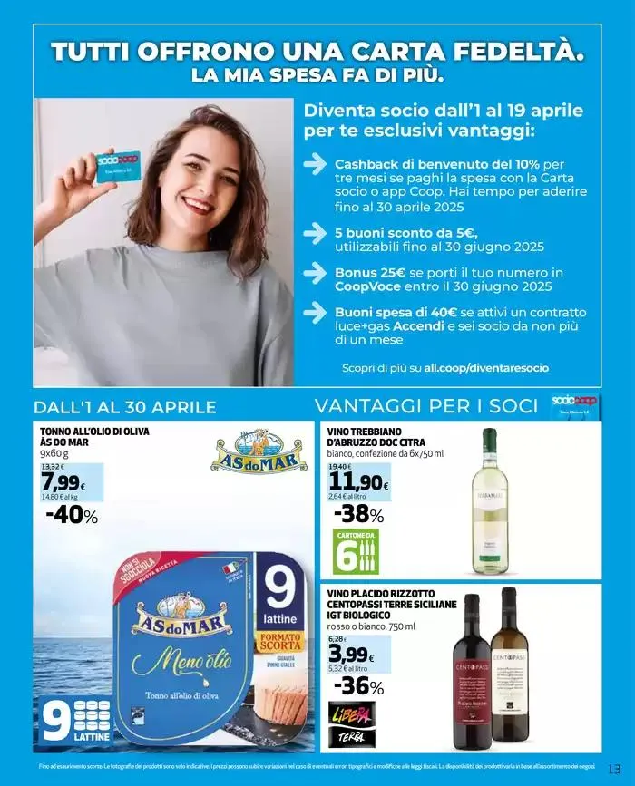 -25% su prodotti della linea da 27 marzo a 9 aprile di 2025 - Pagina del volantino 13