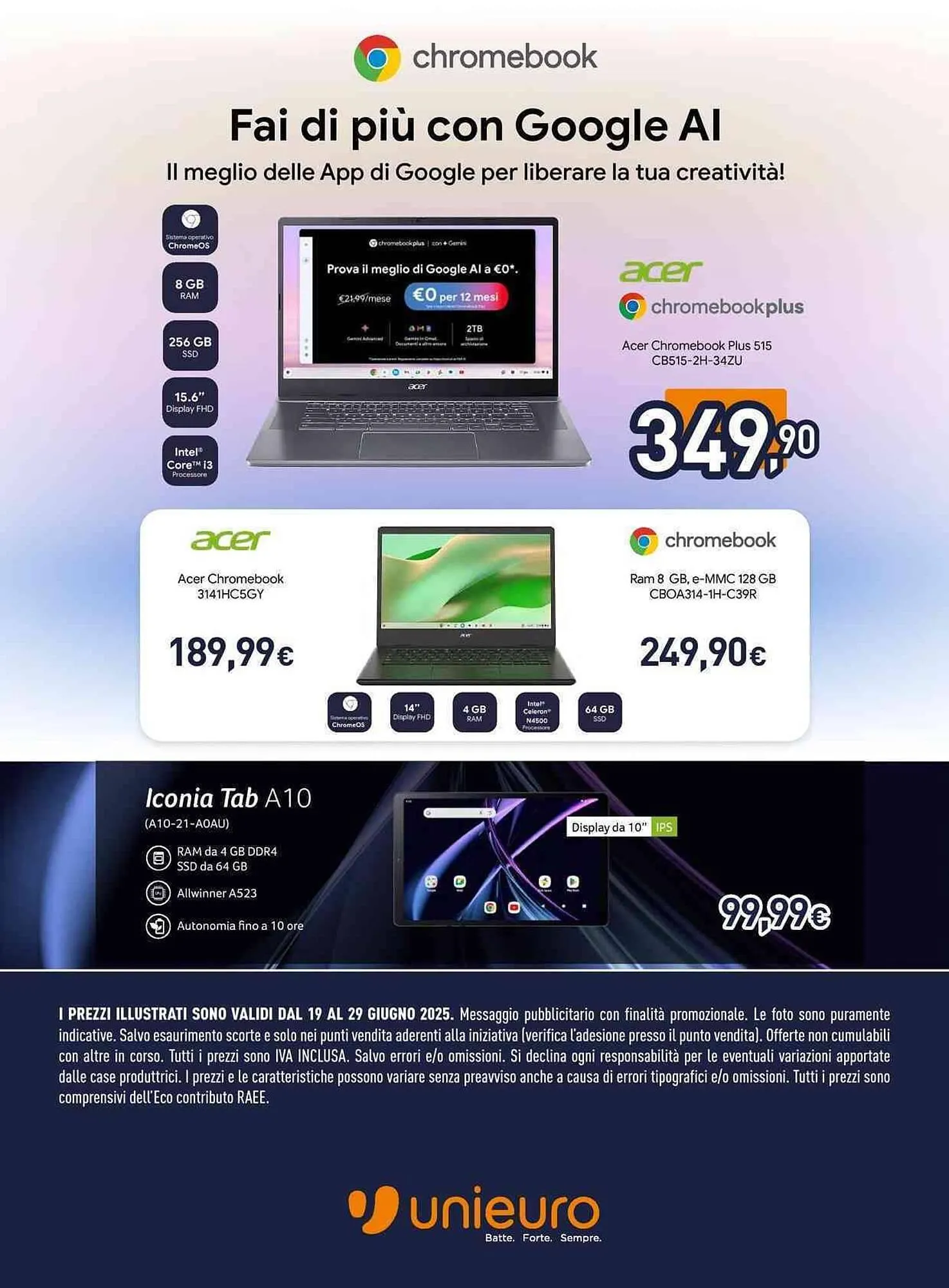 Volantino Unieuro da 19 giugno a 29 giugno di 2025 - Pagina del volantino 6