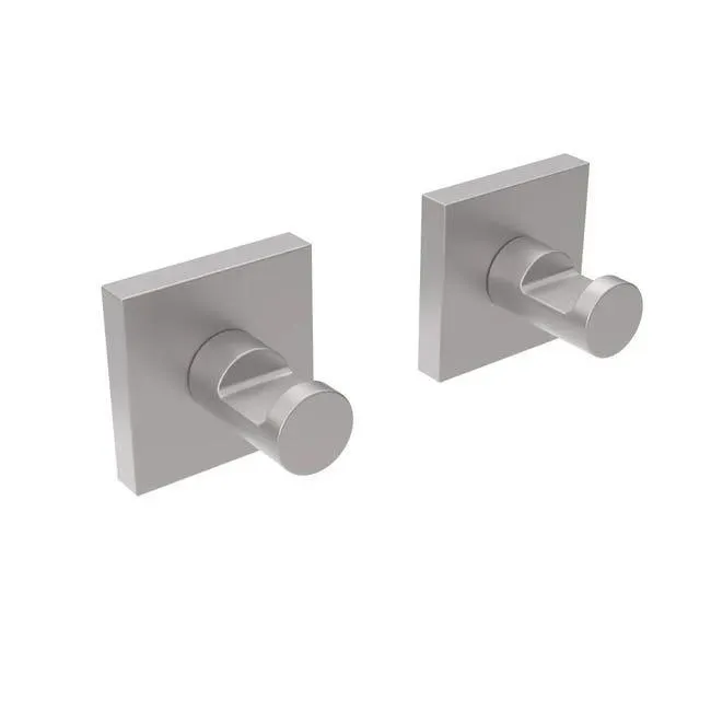 Supporto a parete METAFORM Hotel Maison con doppio fissaggio in zama argento satinato L 5 x H 5 cm