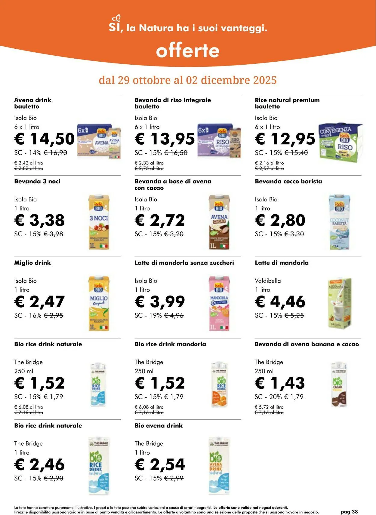 Natura Sì Volantino attuale da 1 gennaio a 15 gennaio di 2026 - Pagina del volantino 38