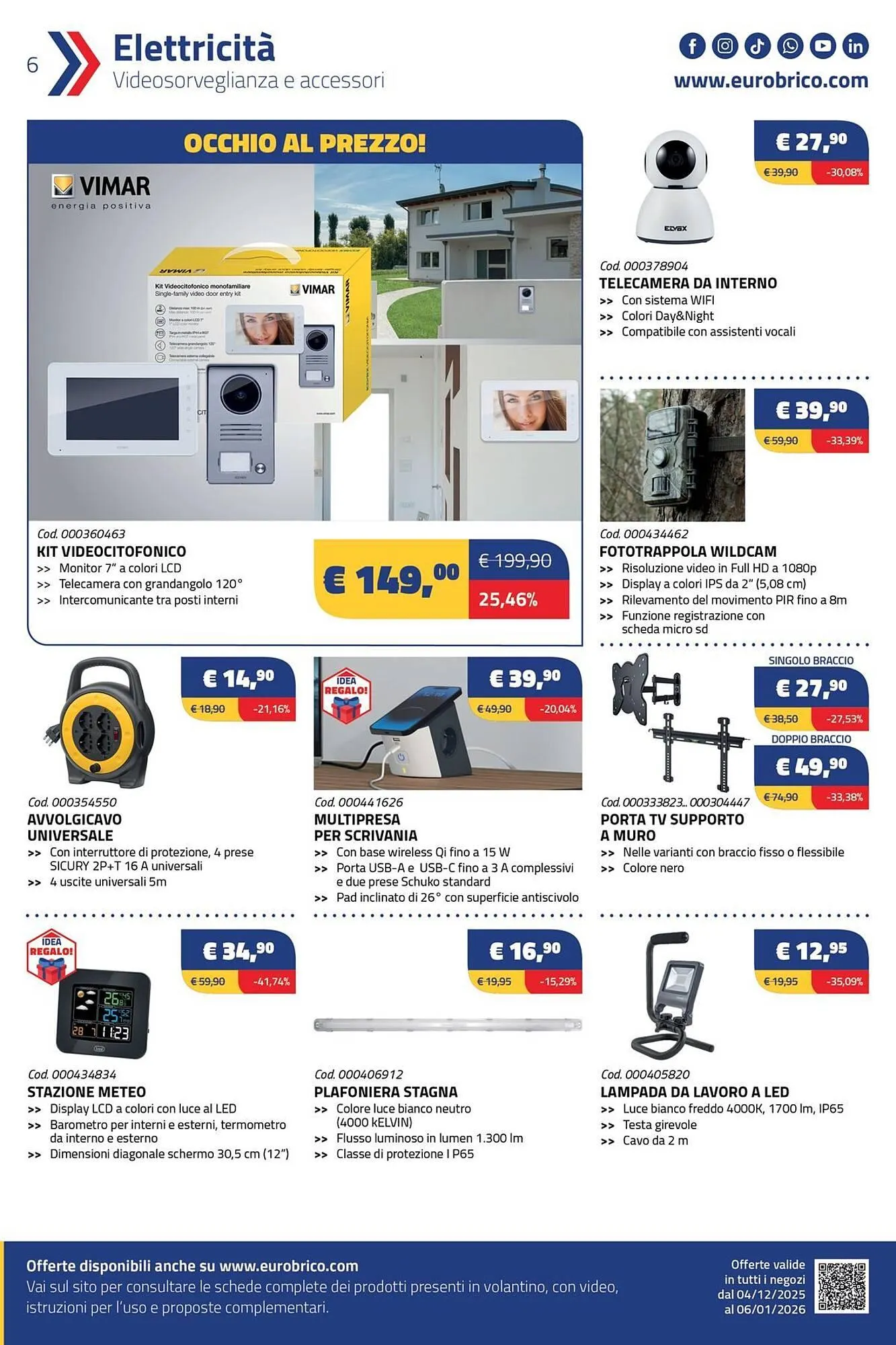 Volantino Eurobrico da 4 dicembre a 6 gennaio di 2026 - Pagina del volantino 6