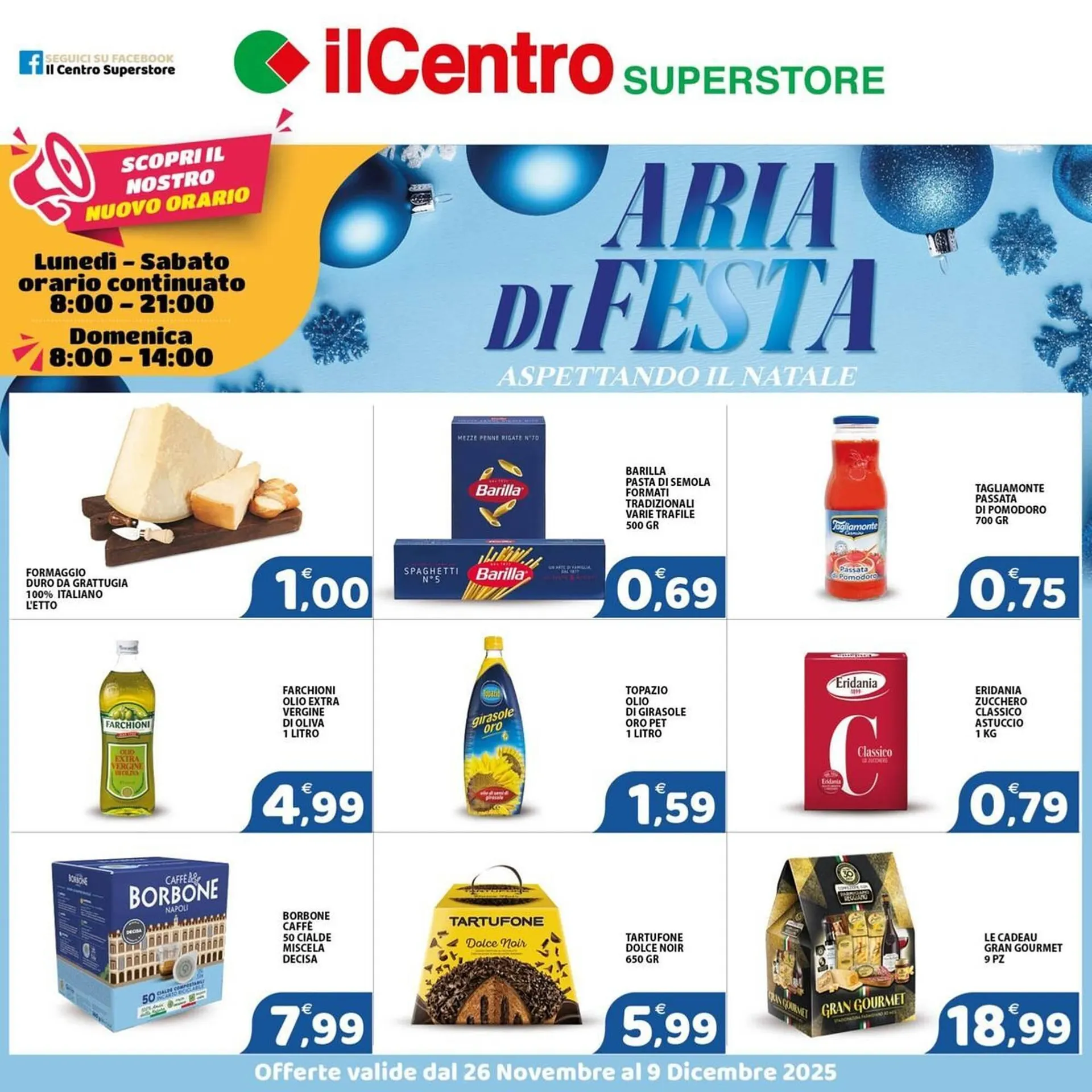 Volantino Il Centro Superstore da 2 dicembre a 9 dicembre di 2025 - Pagina del volantino 1