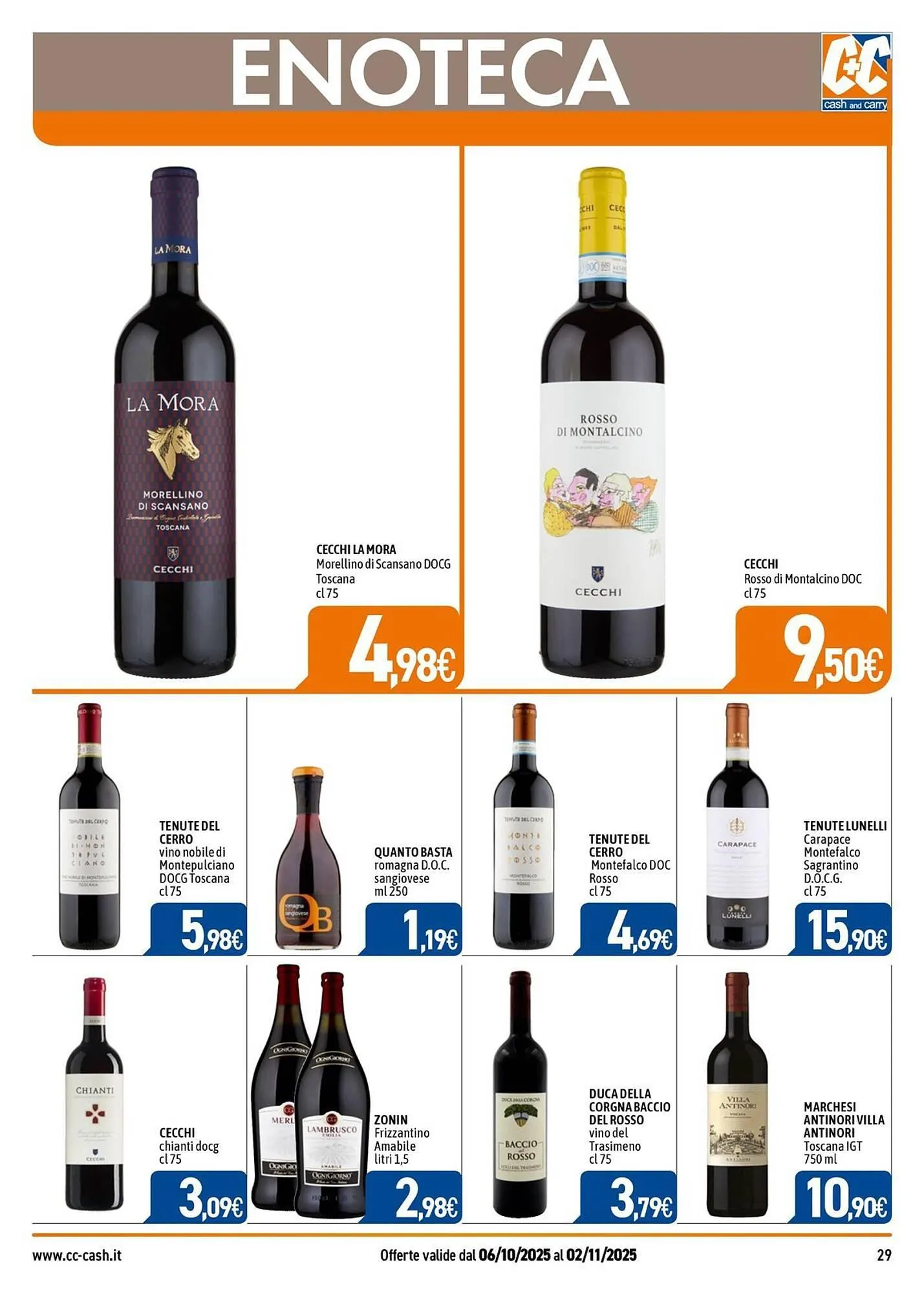 Volantino C+C Italmarket da 6 ottobre a 2 novembre di 2025 - Pagina del volantino 29