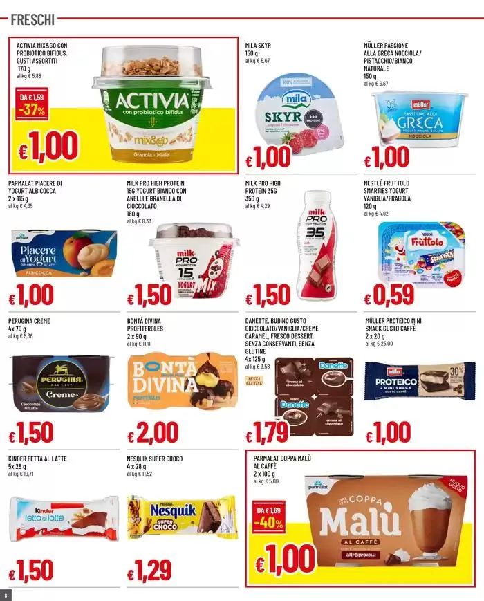 TANTI PRODOTTI A 1 - 2 - 3 € da 6 febbraio a 19 febbraio di 2025 - Pagina del volantino 8
