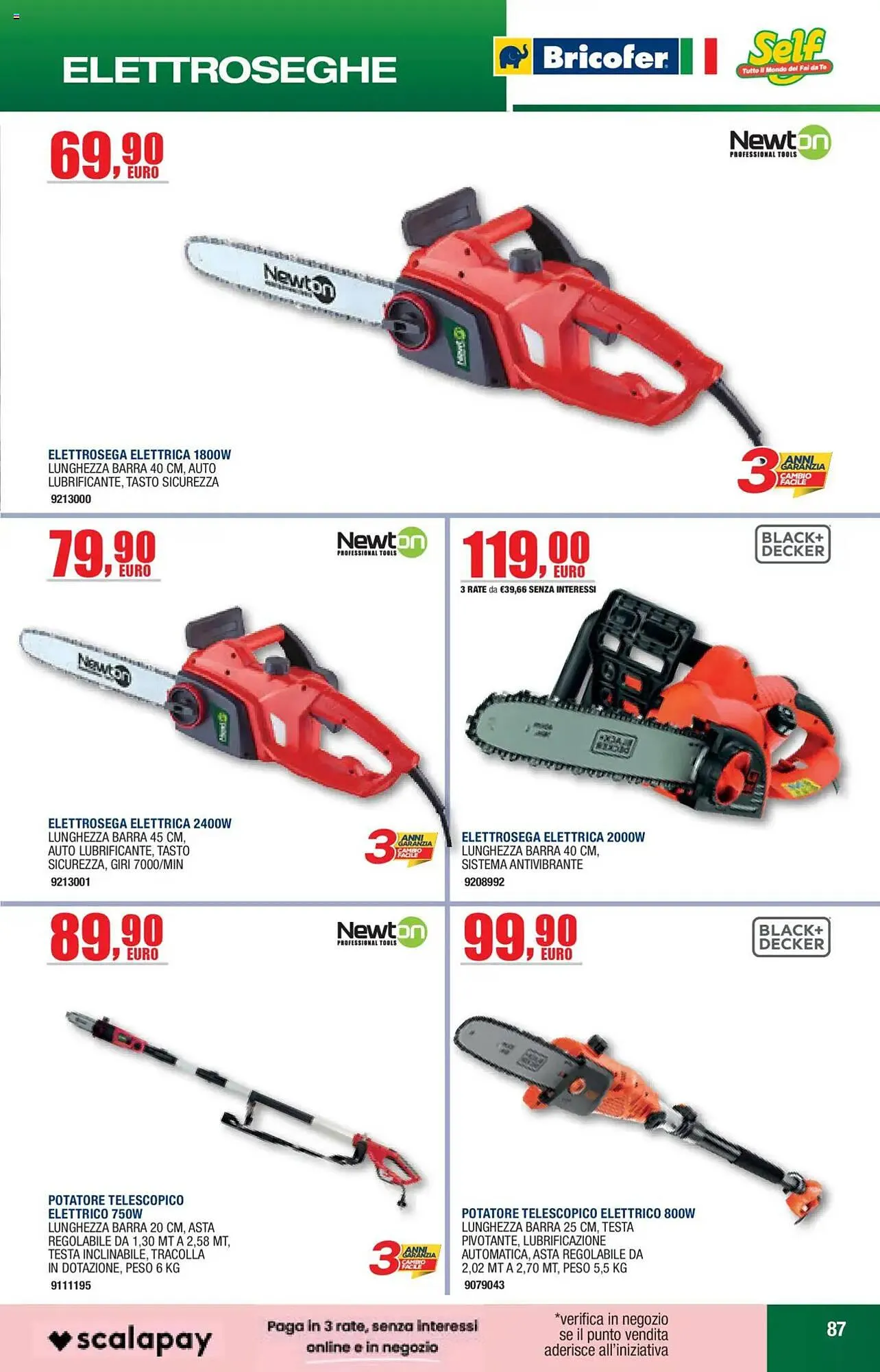 Volantino Bricofer da 27 maggio a 30 settembre di 2025 - Pagina del volantino 87