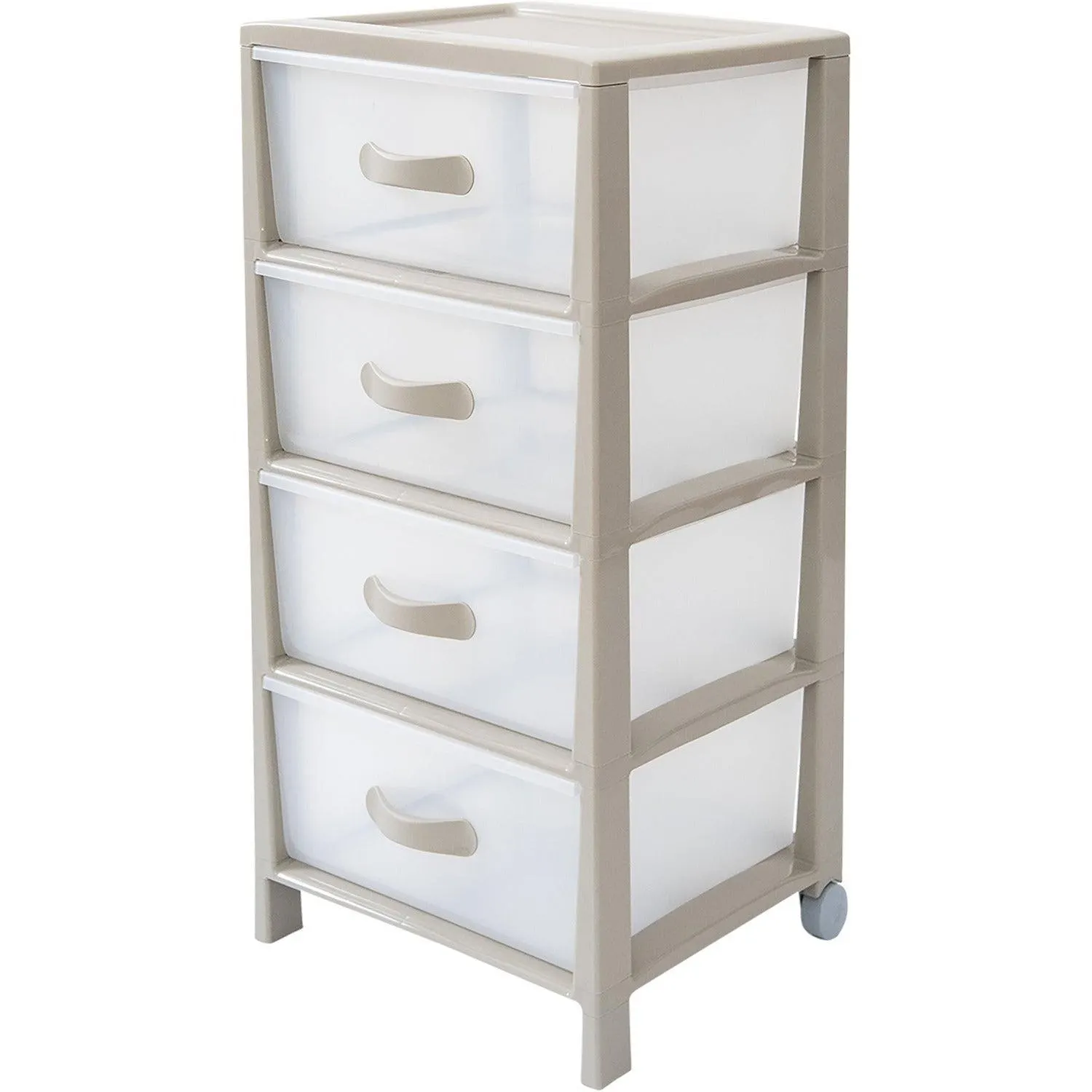 Cassettiera Futura 4 cassetti tortora