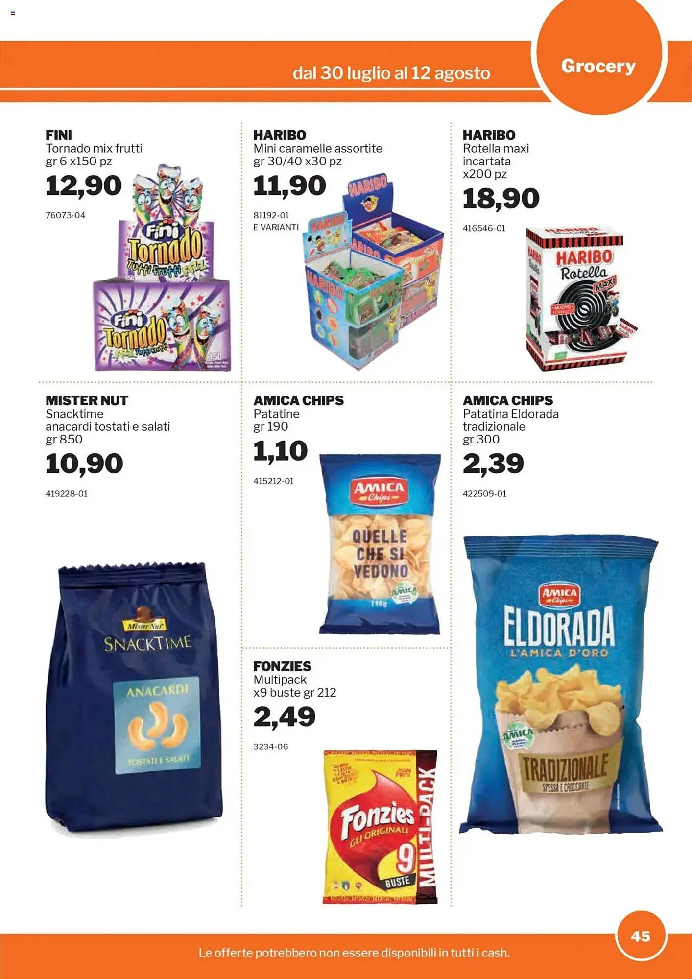 Volantino GrosMarket da 30 luglio a 12 agosto di 2025 - Pagina del volantino 45