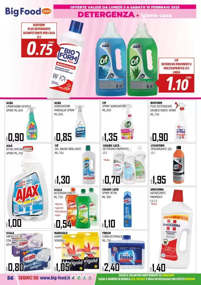 Carnevale innamorati della convenienza da 3 febbraio a 15 febbraio di 2025 - Pagina del volantino 56