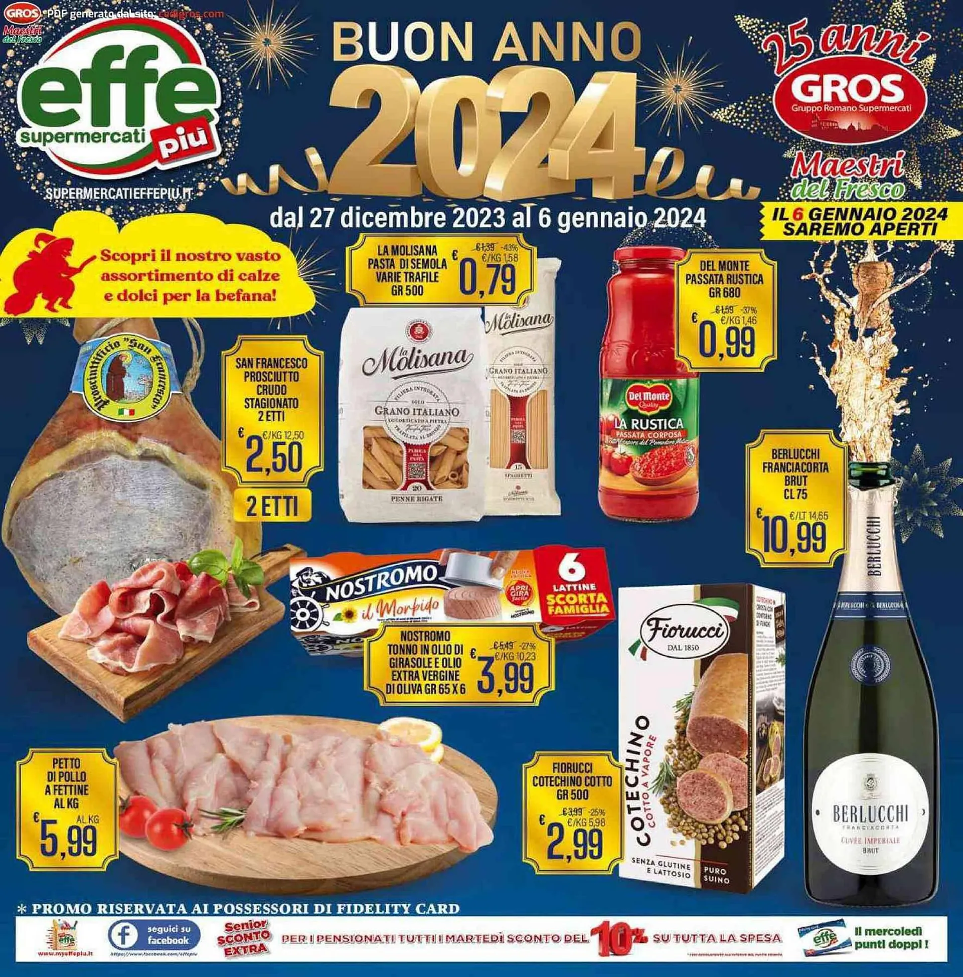 Volantino Supermercati EffePiù da 27 dicembre a 6 gennaio di 2024 - Pagina del volantino 1