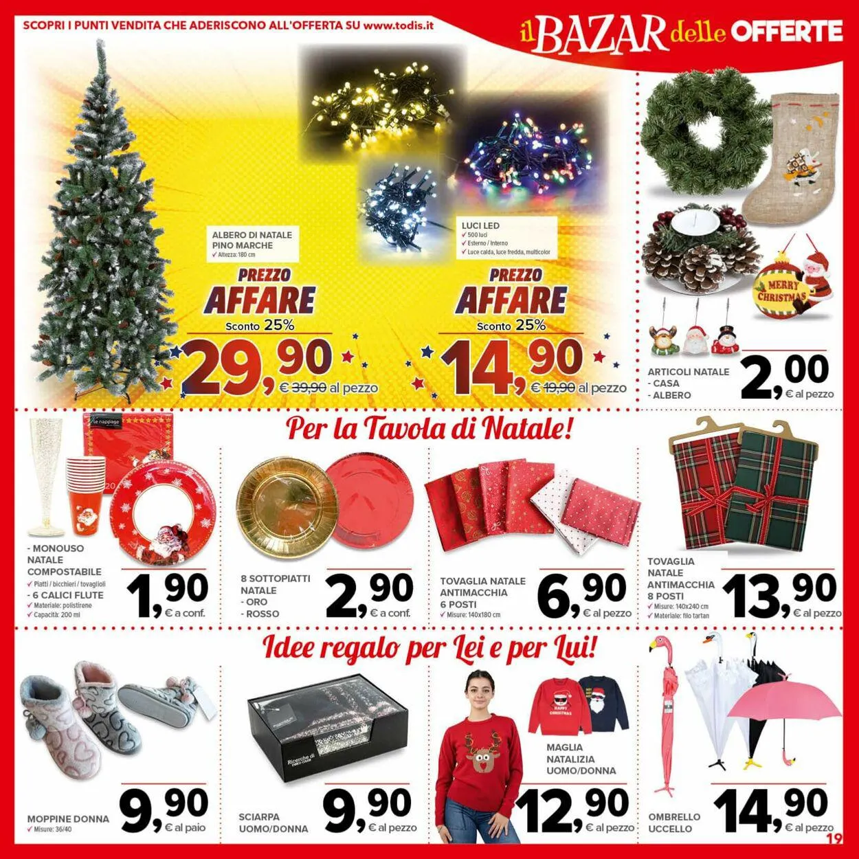 Todis Volantino attuale da 28 novembre a 12 dicembre di 2023 - Pagina del volantino 19