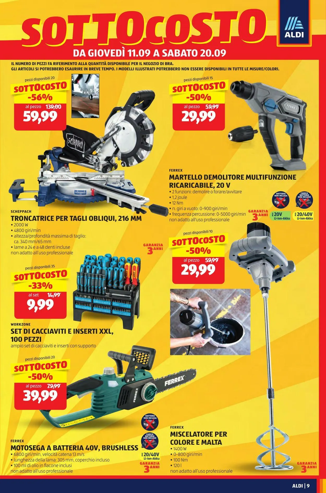 Aldi Volantino attuale da 21 settembre a 5 ottobre di 2025 - Pagina del volantino 9