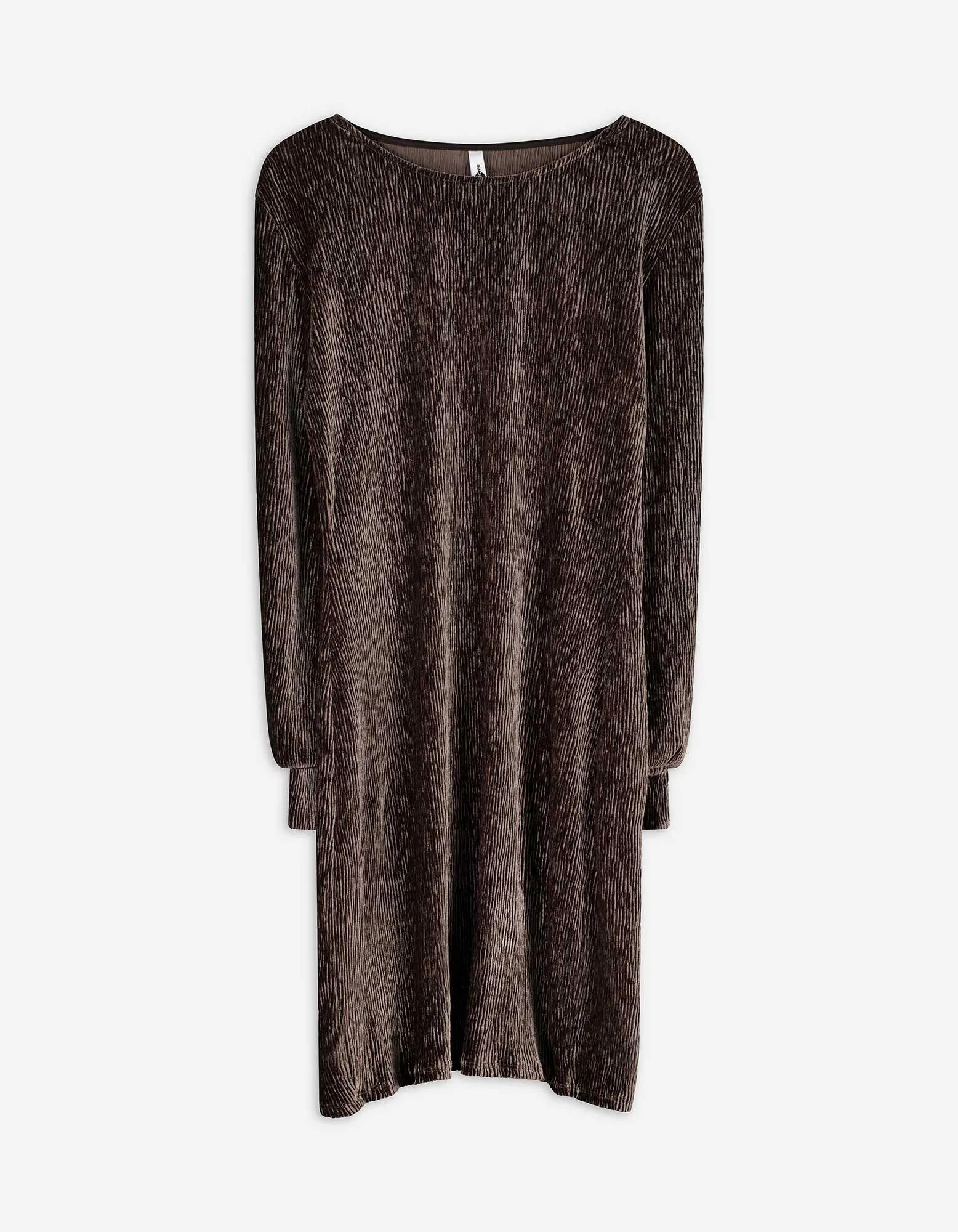 Abito - Velluto - marrone scuro