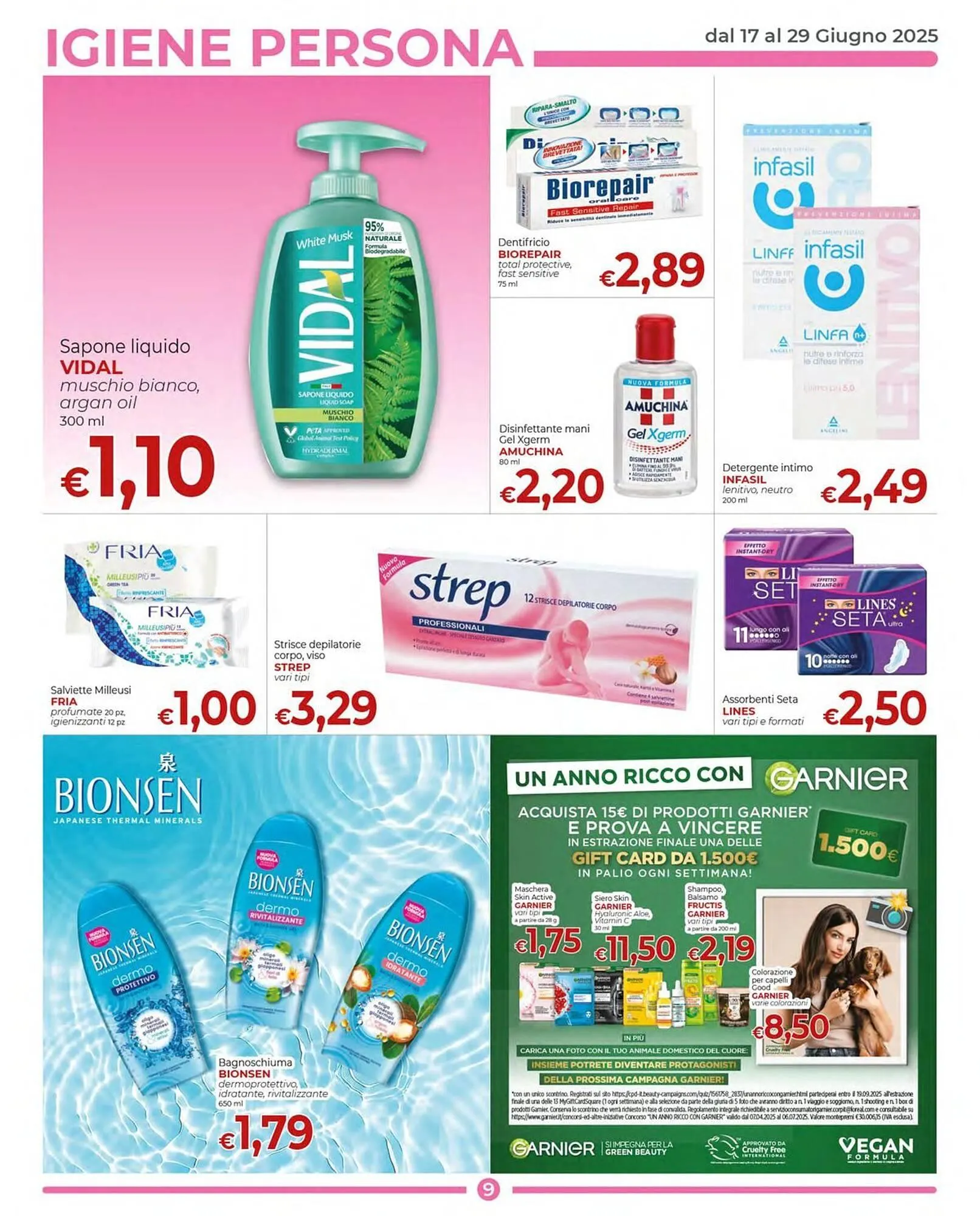 Volantino Supermercati Nonna Isa da 17 giugno a 29 giugno di 2025 - Pagina del volantino 9