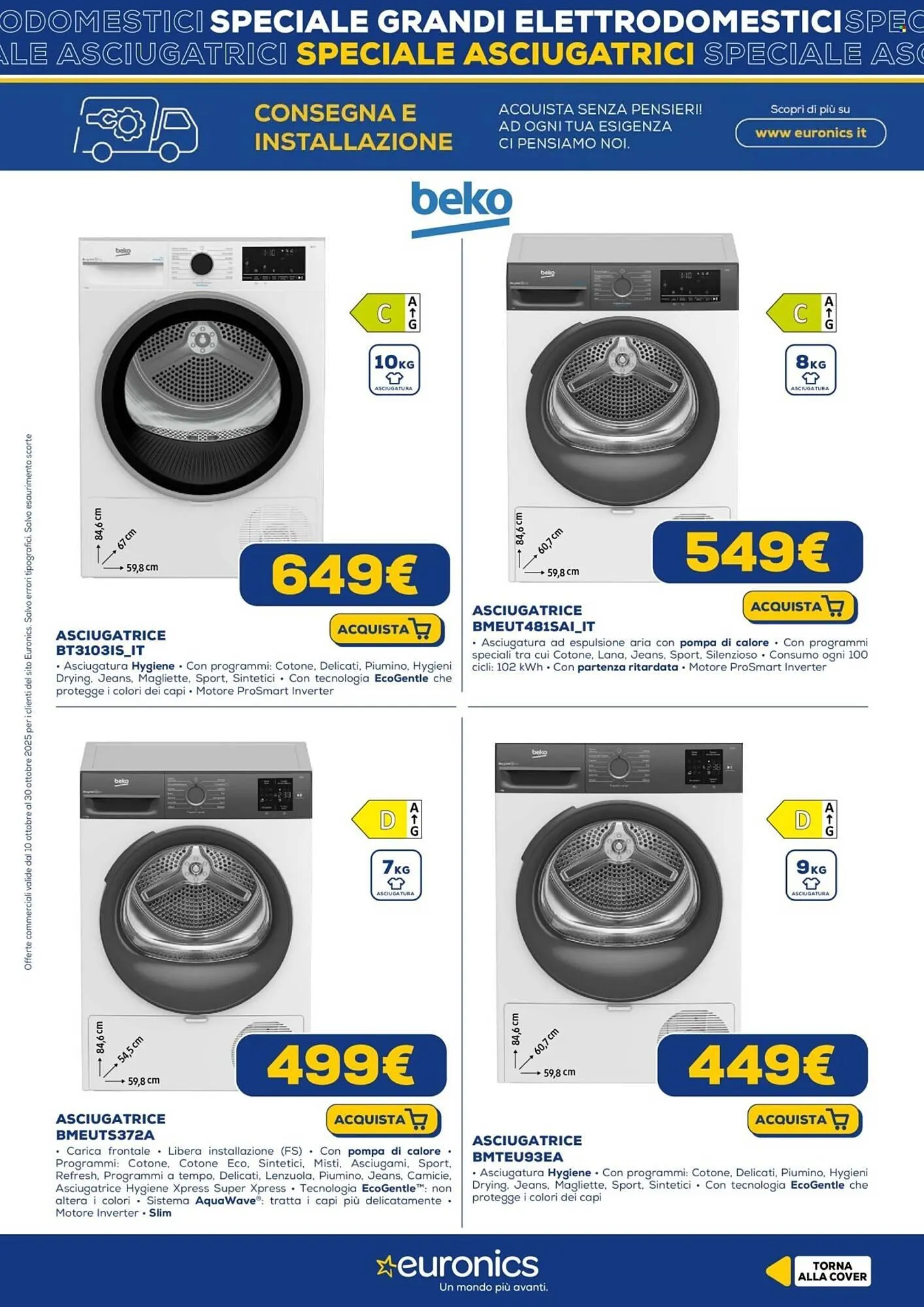 Volantino Euronics da 10 ottobre a 30 ottobre di 2025 - Pagina del volantino 7