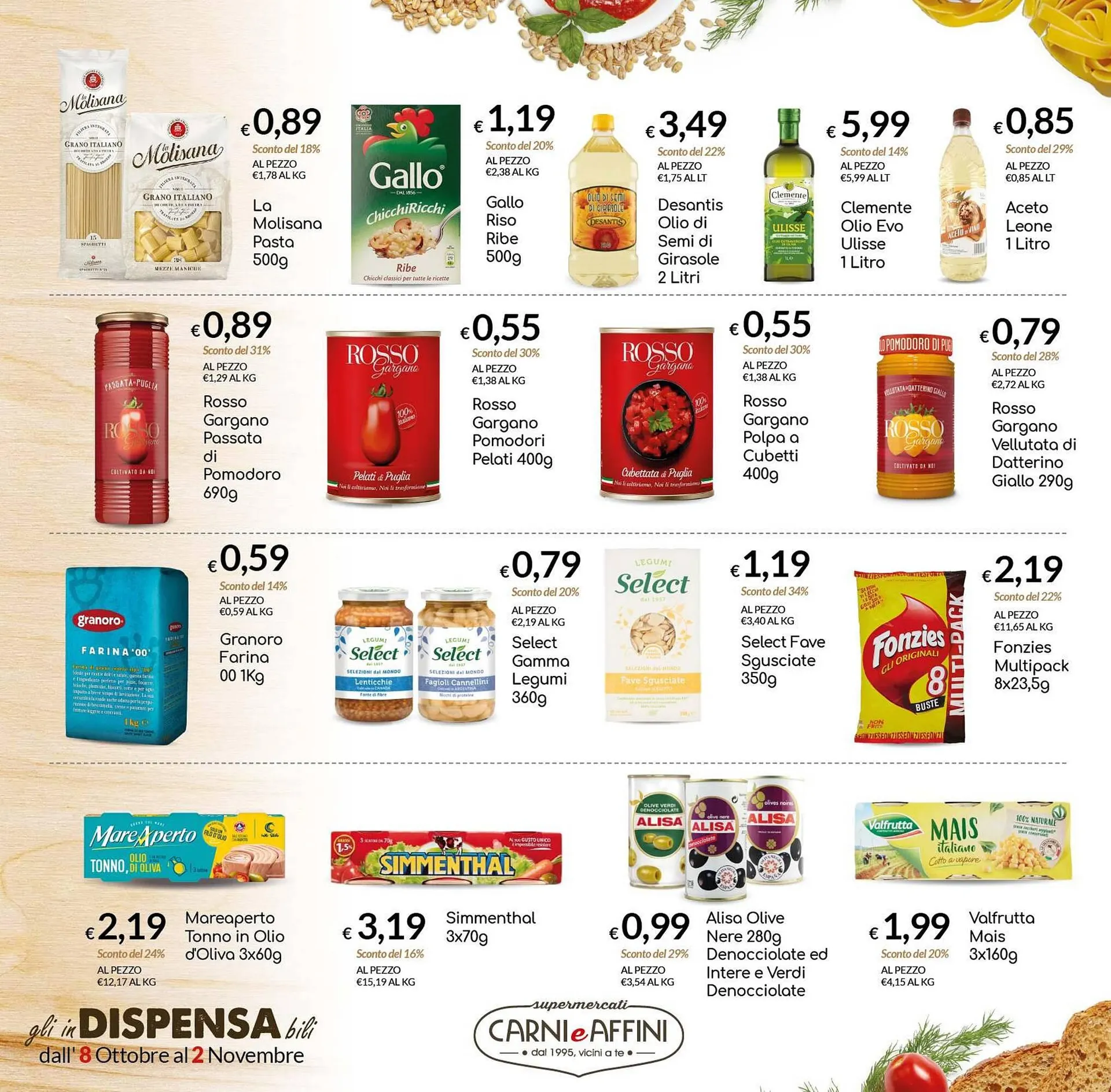 Volantino Carni e Affini Supermercati da 8 ottobre a 2 novembre di 2025 - Pagina del volantino 6