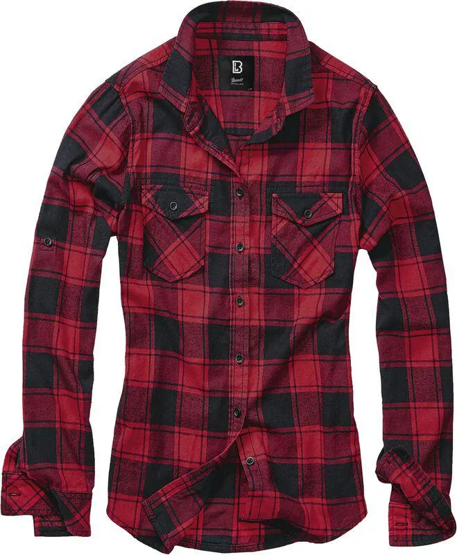 Amy Flannel Checkshirt | Camicia in flanella | nero/rosso | Brandit