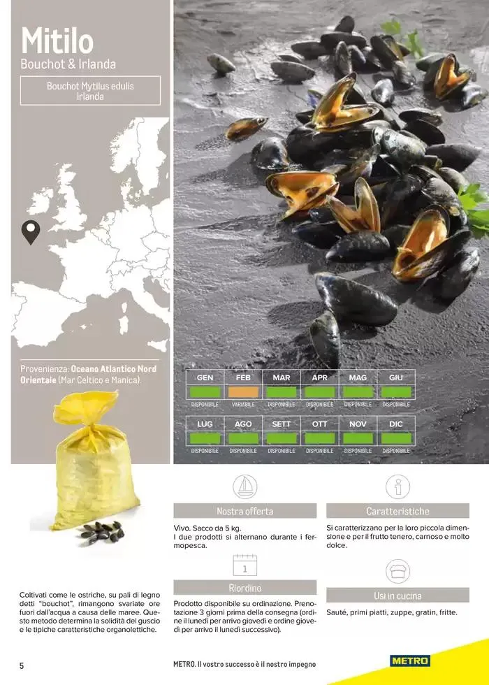 Catalogo Frutti di mare da 2 gennaio a 31 luglio di 2025 - Pagina del volantino 5