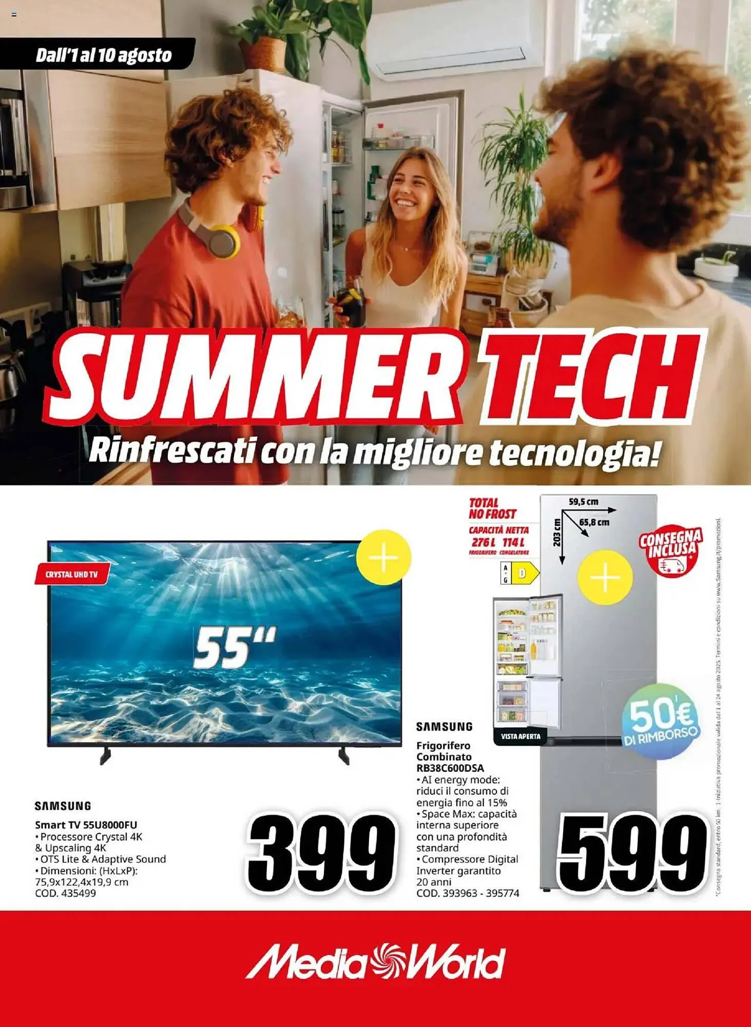 Volantino MediaWorld da 1 agosto a 10 agosto di 2025 - Pagina del volantino 1