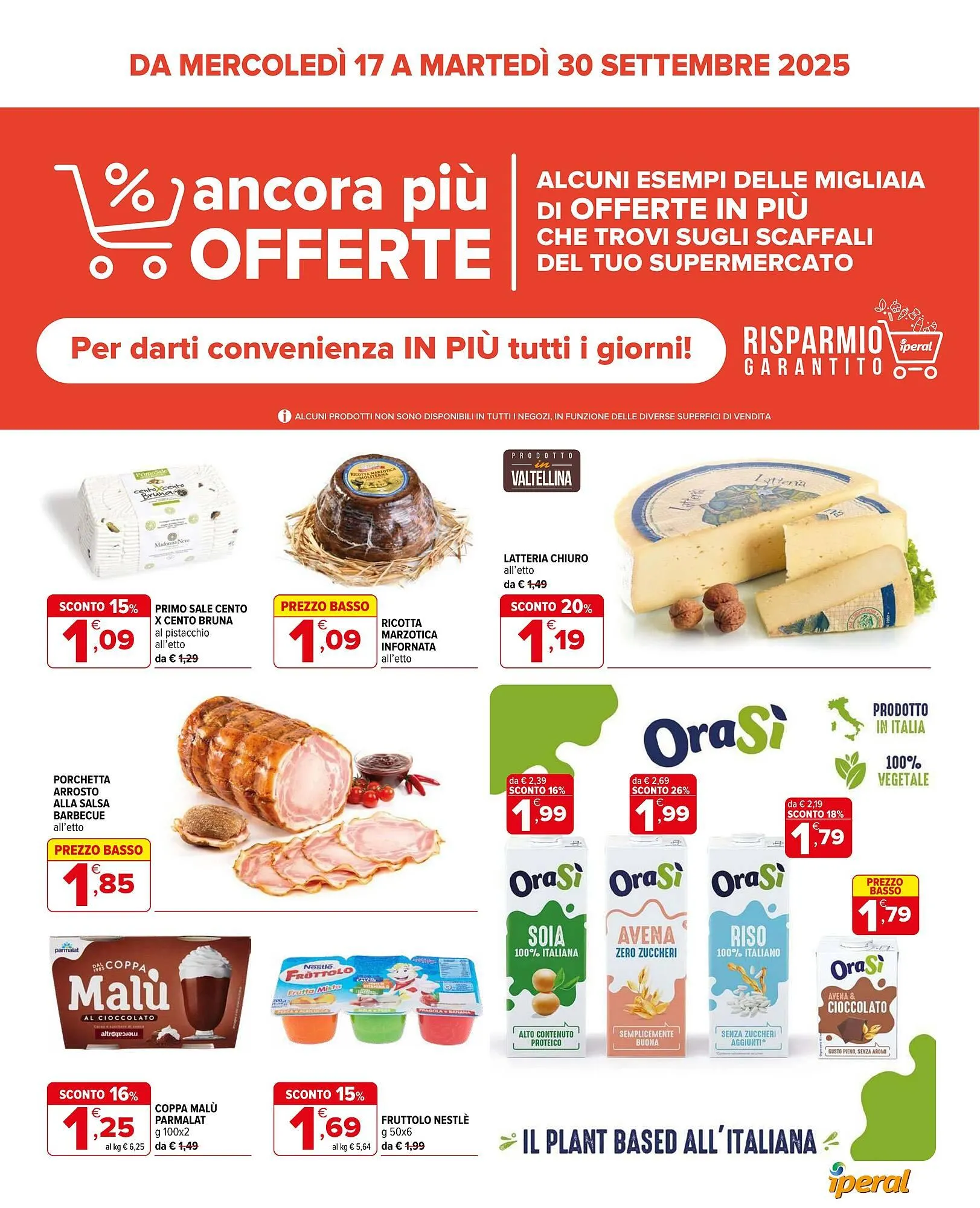 Volantino Iperal da 17 settembre a 30 settembre di 2025 - Pagina del volantino 1