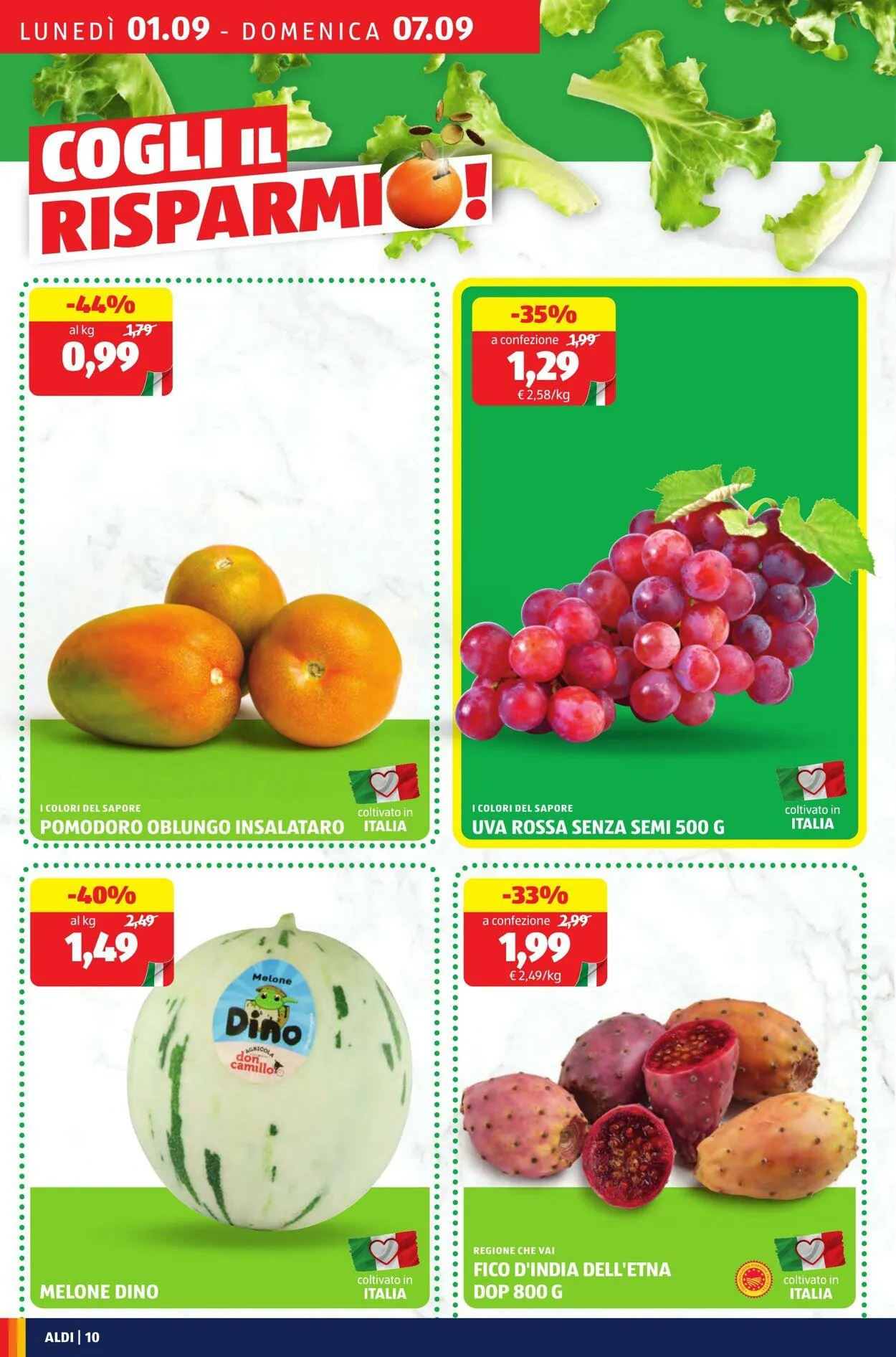 Aldi Volantino attuale da 1 settembre a 7 settembre di 2025 - Pagina del volantino 10