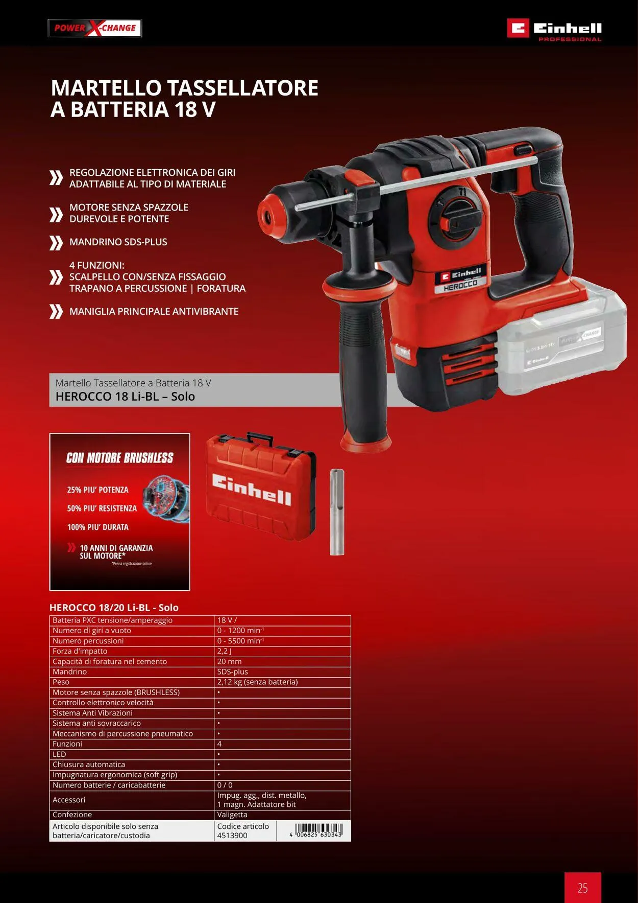 Einhell da 17 giugno a 17 dicembre di 2025 - Pagina del volantino 25