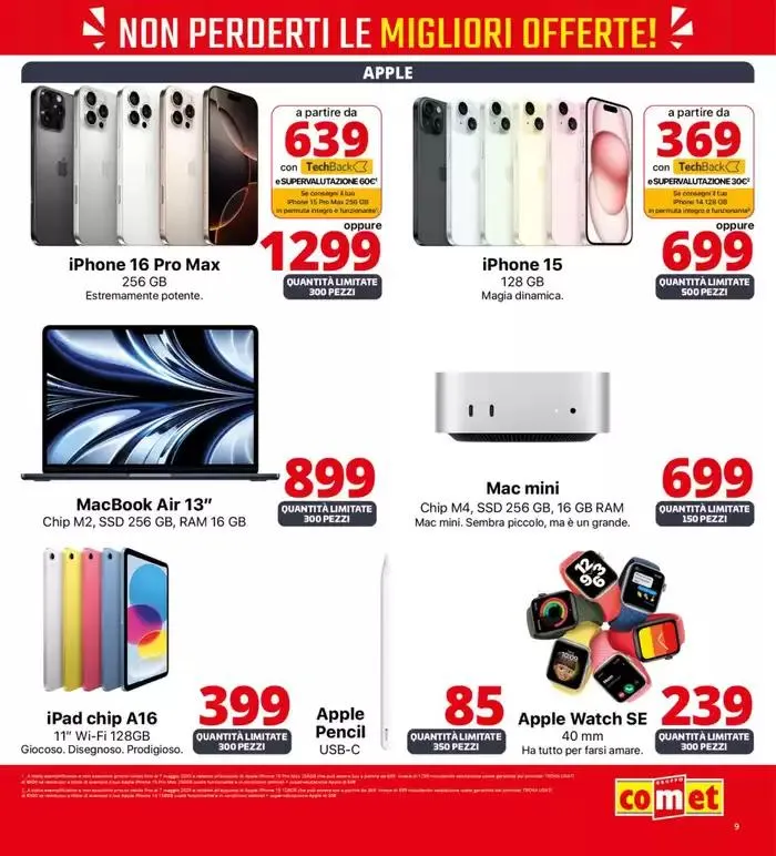 Sorprese tech da Comet! da 17 aprile a 28 aprile di 2025 - Pagina del volantino 9