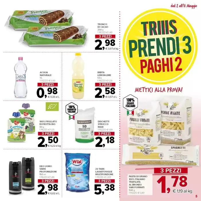 Prendi 2, paghi 1 da 2 maggio a 11 maggio di 2025 - Pagina del volantino 5