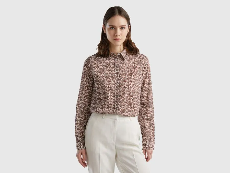 Camicia fantasia 100% cotone