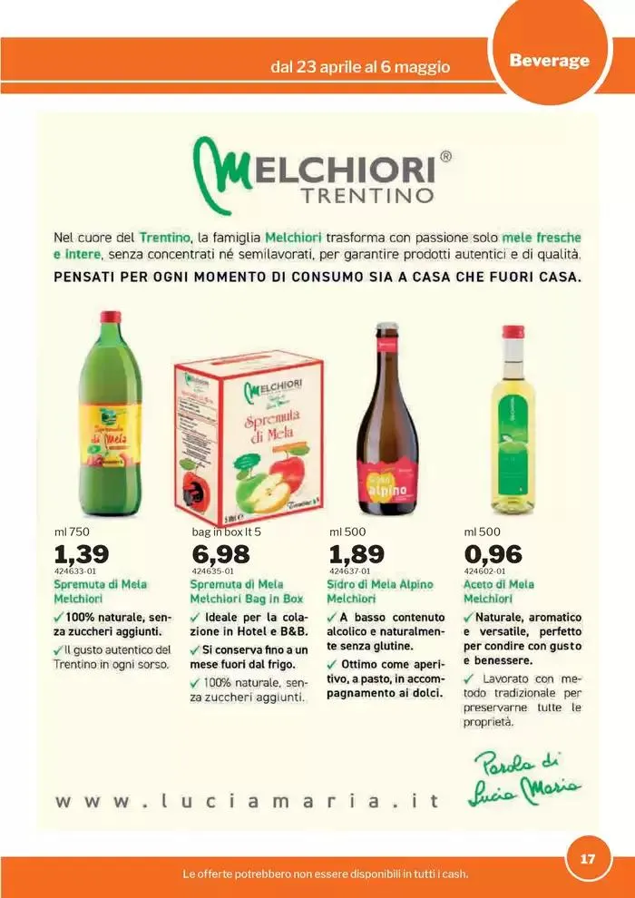 Volantino Food&Beverage da 23 aprile a 6 maggio di 2025 - Pagina del volantino 17