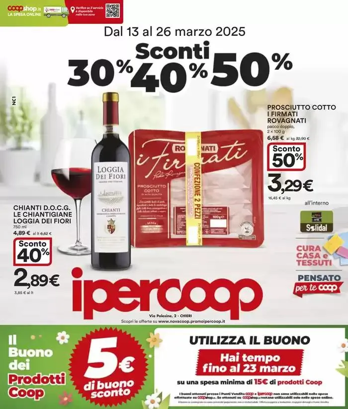 Sconti 30% - 40% - 50% da 13 marzo a 26 marzo di 2025 - Pagina del volantino 1