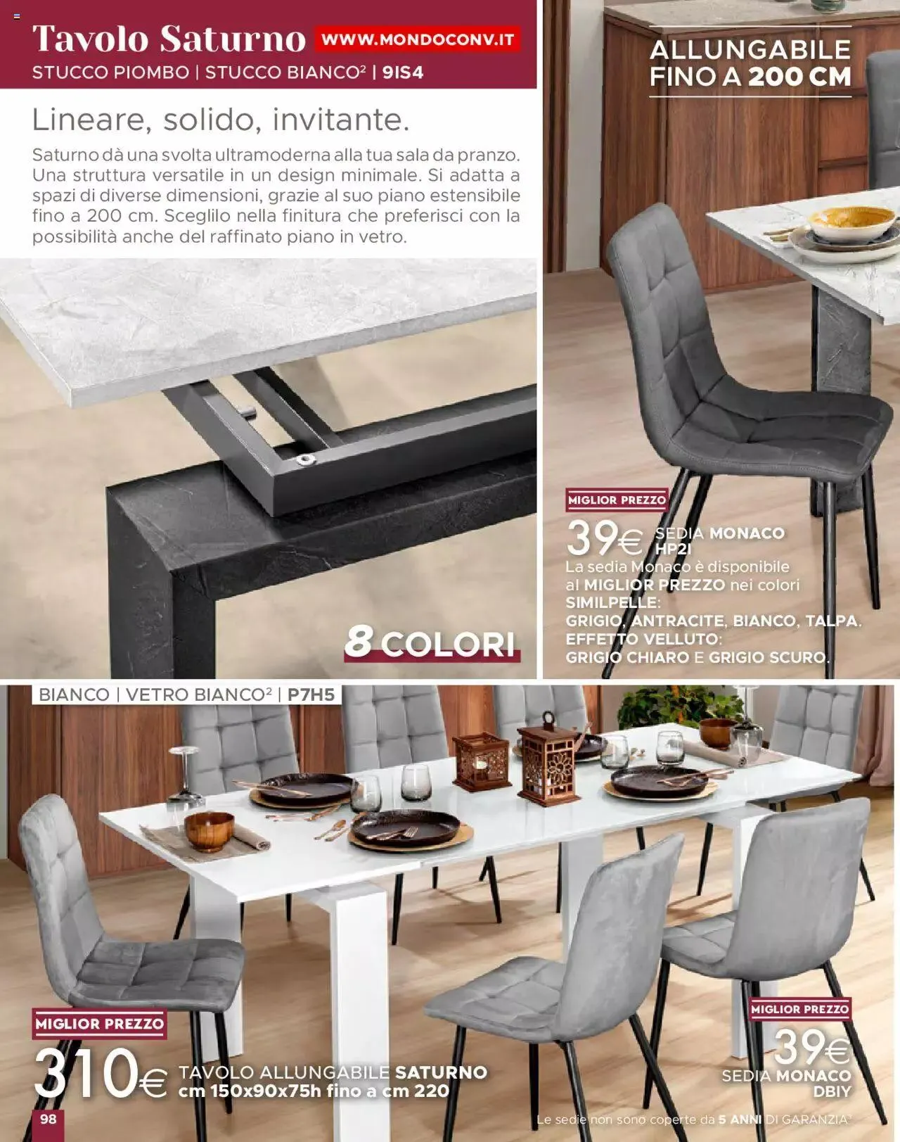 Volantino Mondo Convenienza da 1 ottobre a 31 dicembre di 2023 - Pagina del volantino 100